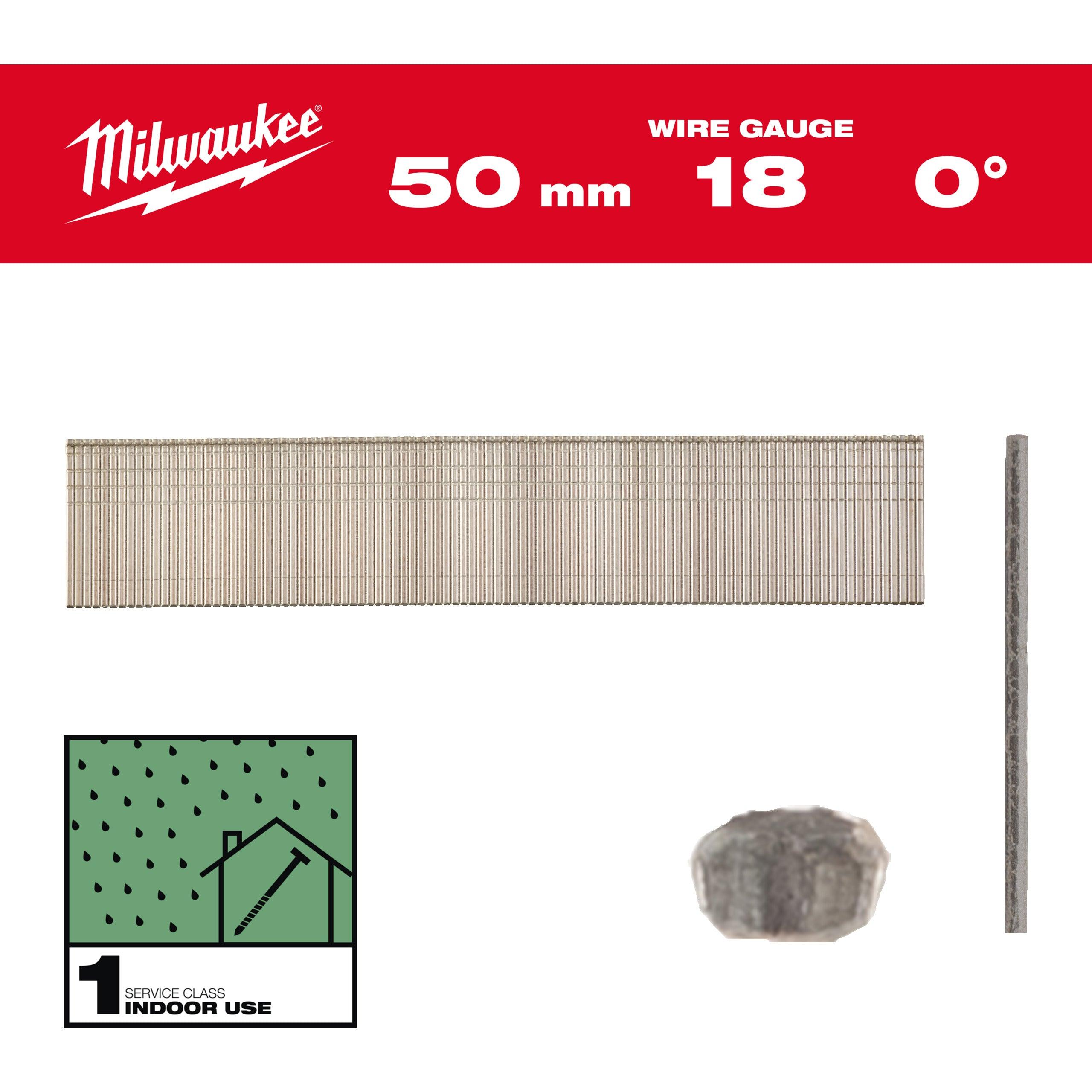 Cuie T, 18G, 50mm, RC G, 5,000 bucăți, Milwaukee, cod 4932492556 - BIG STORE (Dynamic Tools SRL)