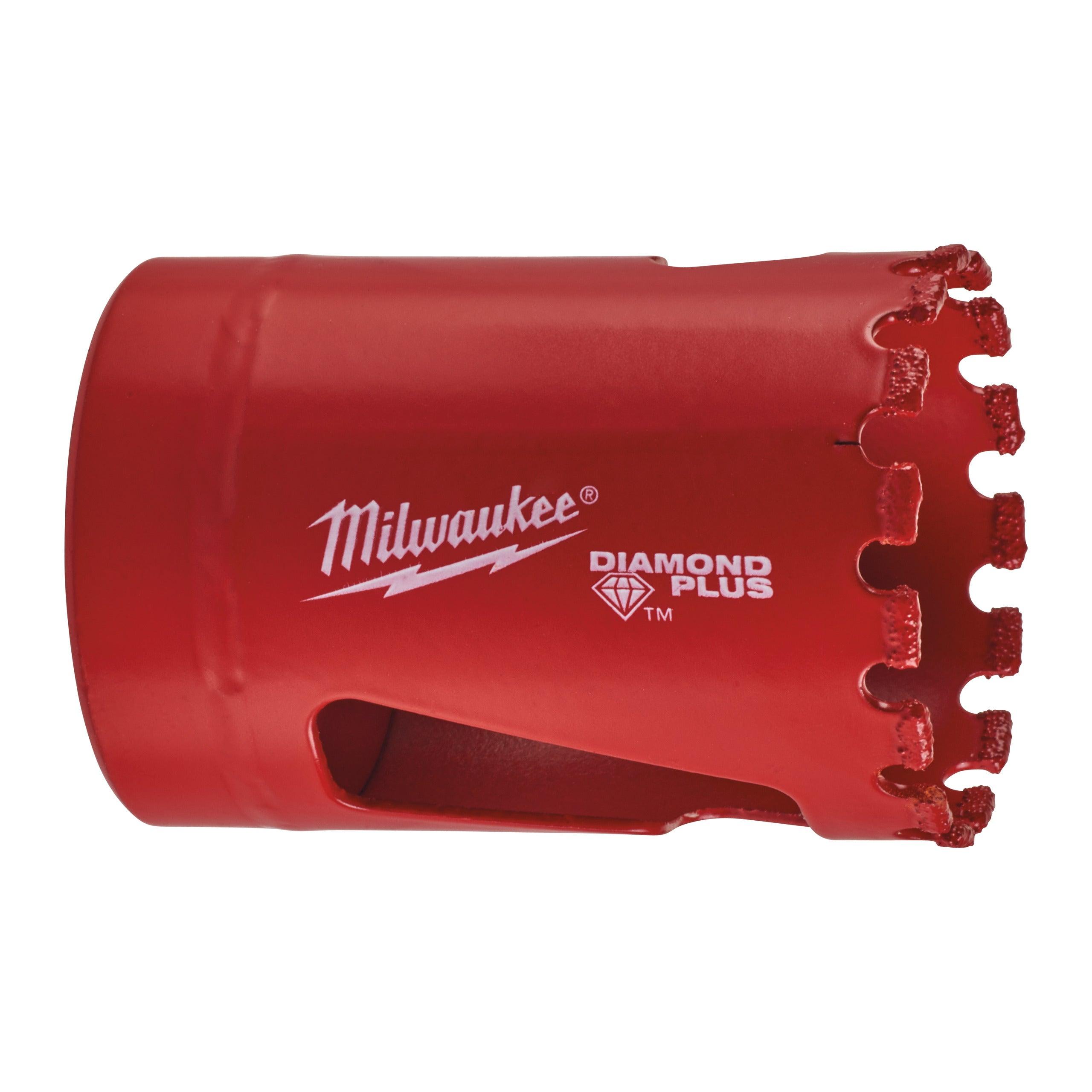 Carotă diamantată Milwaukee DIAMOND PLUS™ pentru găurire umedă-uscată, Ø35 mm, 49565625 - BIG STORE (Dynamic Tools SRL)