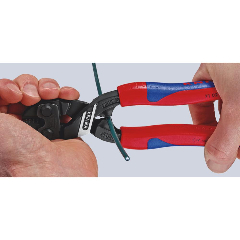 Clește de tăiere Knipex CoBolt®, vopsit negru, 200 mm, cod 7102200 - BIG STORE (Dynamic Tools SRL)