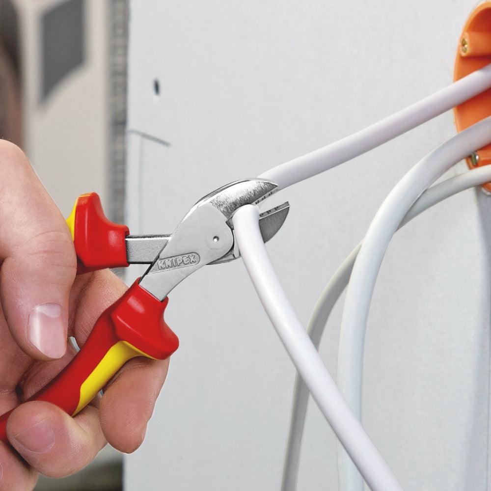 Clește șfic compact X-Cut 160 mm VDE, Knipex 7306160SB - BIG STORE (Dynamic Tools SRL)