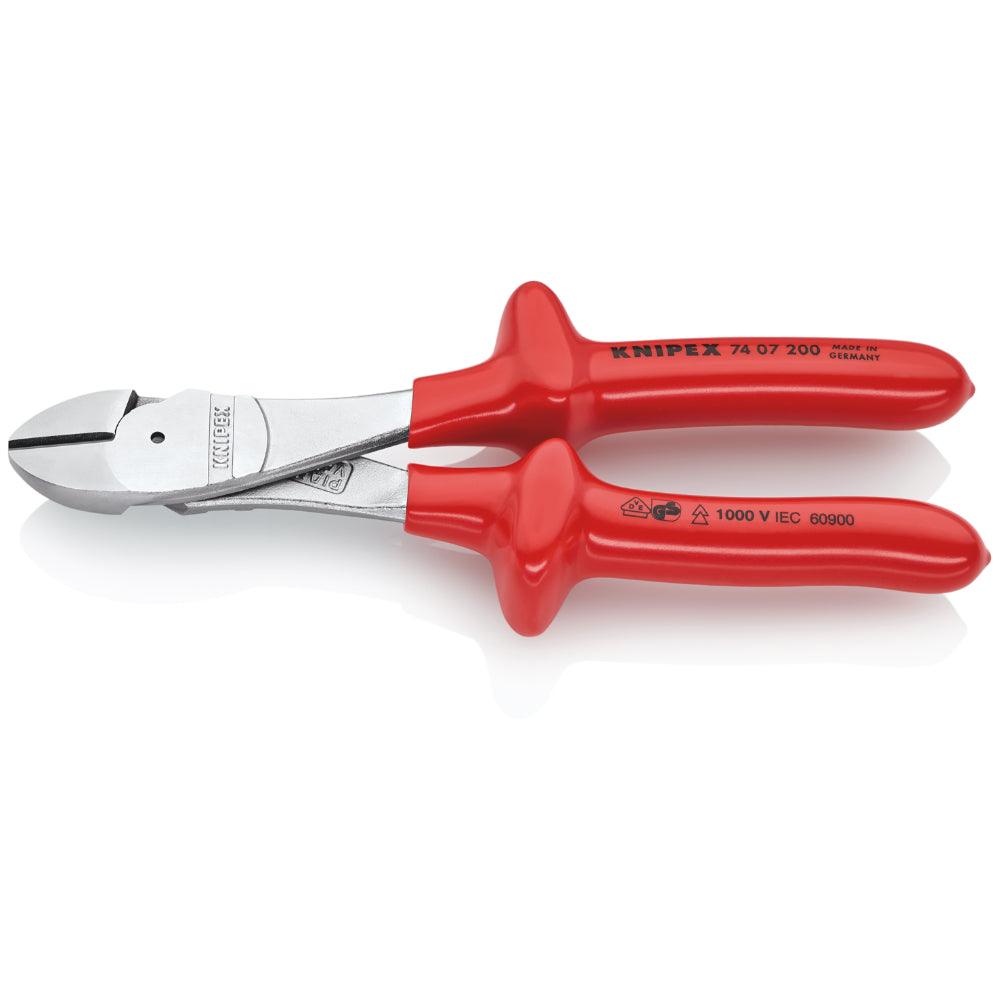 Clește șfic cu pârghie mare VDE 200 mm, Knipex 7407200 - BIG STORE (Dynamic Tools SRL)