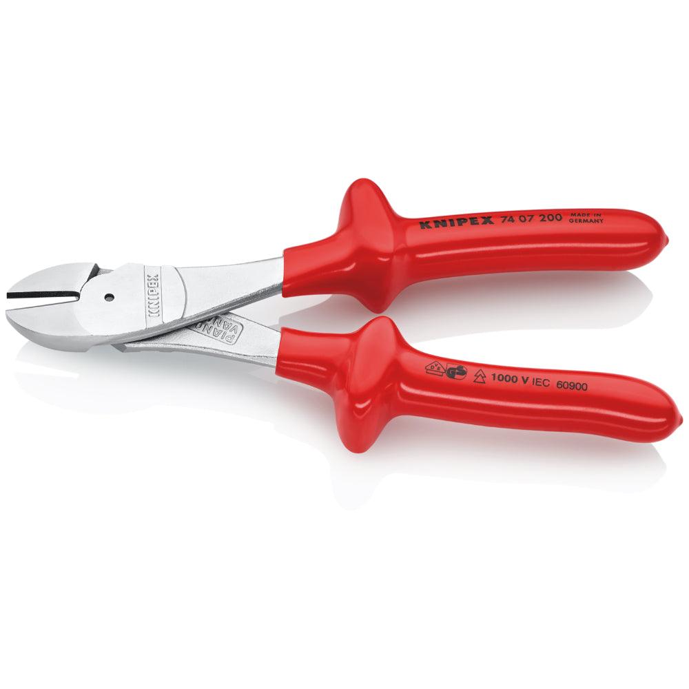Clește șfic cu pârghie mare VDE 200 mm, Knipex 7407200 - BIG STORE (Dynamic Tools SRL)