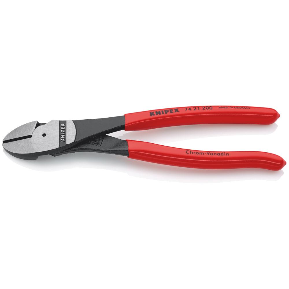 Clește șfic cu cap înclinat cu pârghie mare 200 mm, Knipex 7421200SB - BIG STORE (Dynamic Tools SRL)