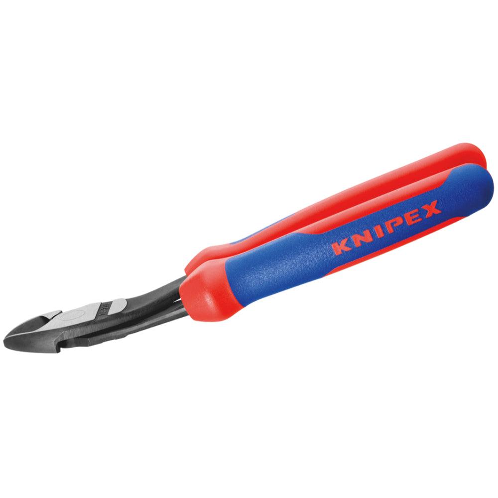Clește șfic cu cap înclinat cu pârghie mare 200 mm, Knipex 7422200 - BIG STORE (Dynamic Tools SRL)