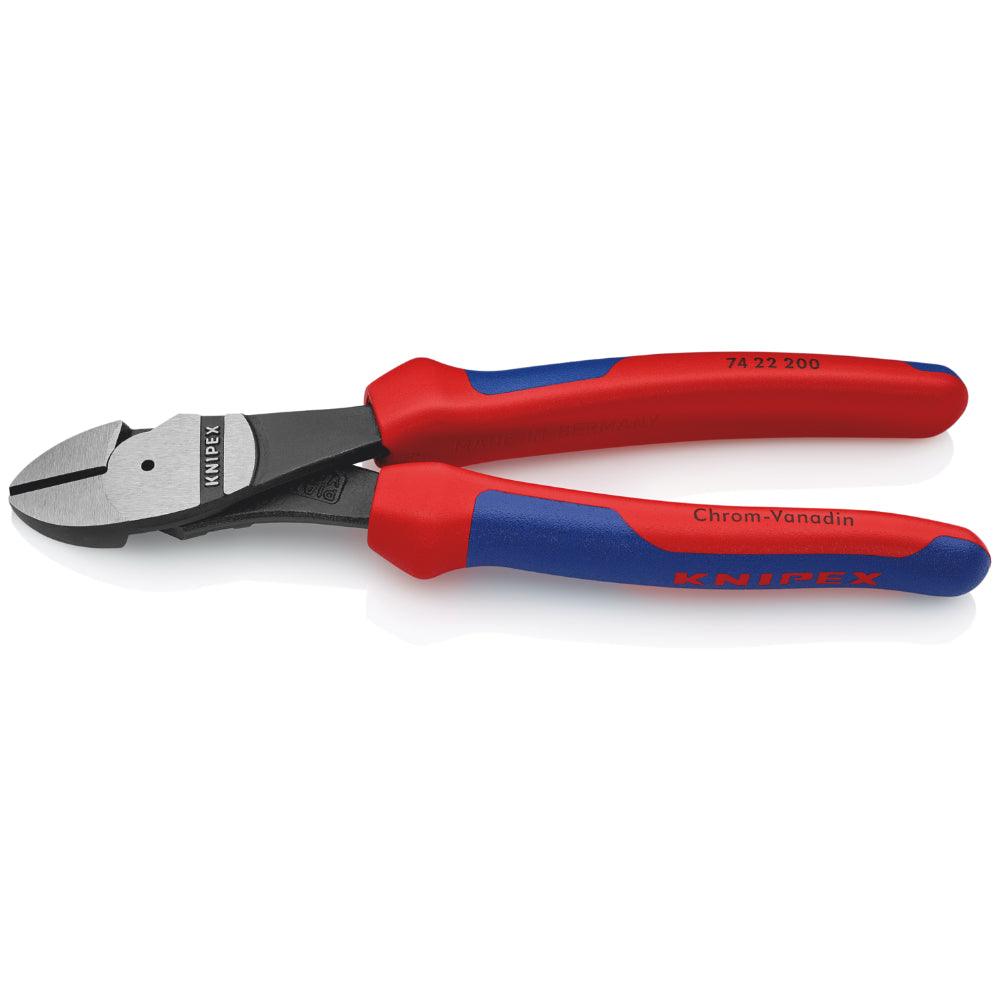 Clește șfic cu cap înclinat cu pârghie mare 200 mm, Knipex 7422200 - BIG STORE (Dynamic Tools SRL)