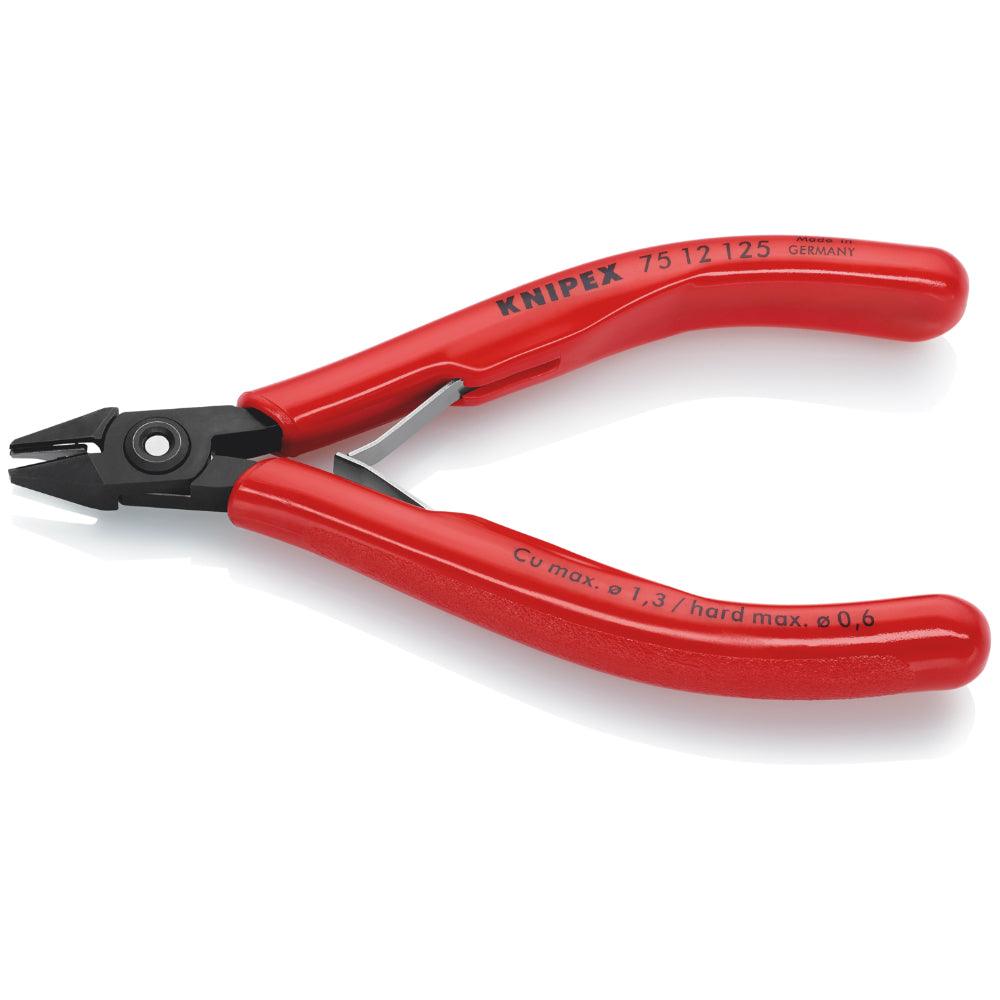 Clește pentru tăiat diagonal - pentru electronică, 125 mm, Knipex, cod 7512125 - BIG STORE (Dynamic Tools SRL)