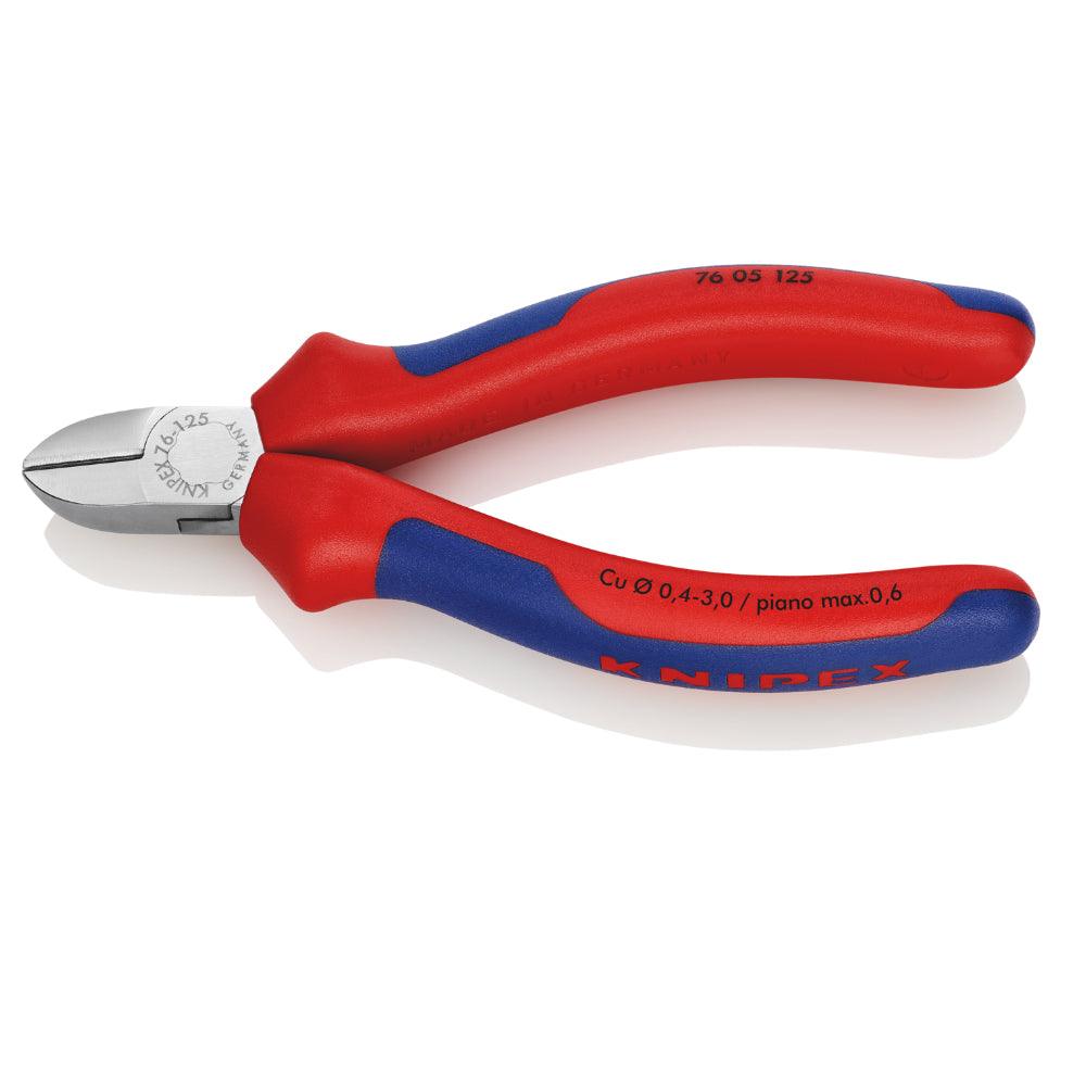 Clește pentru tăiat diagonal - pentru electro-mecanici 125 mm, Knipex 7605125 - BIG STORE (Dynamic Tools SRL)