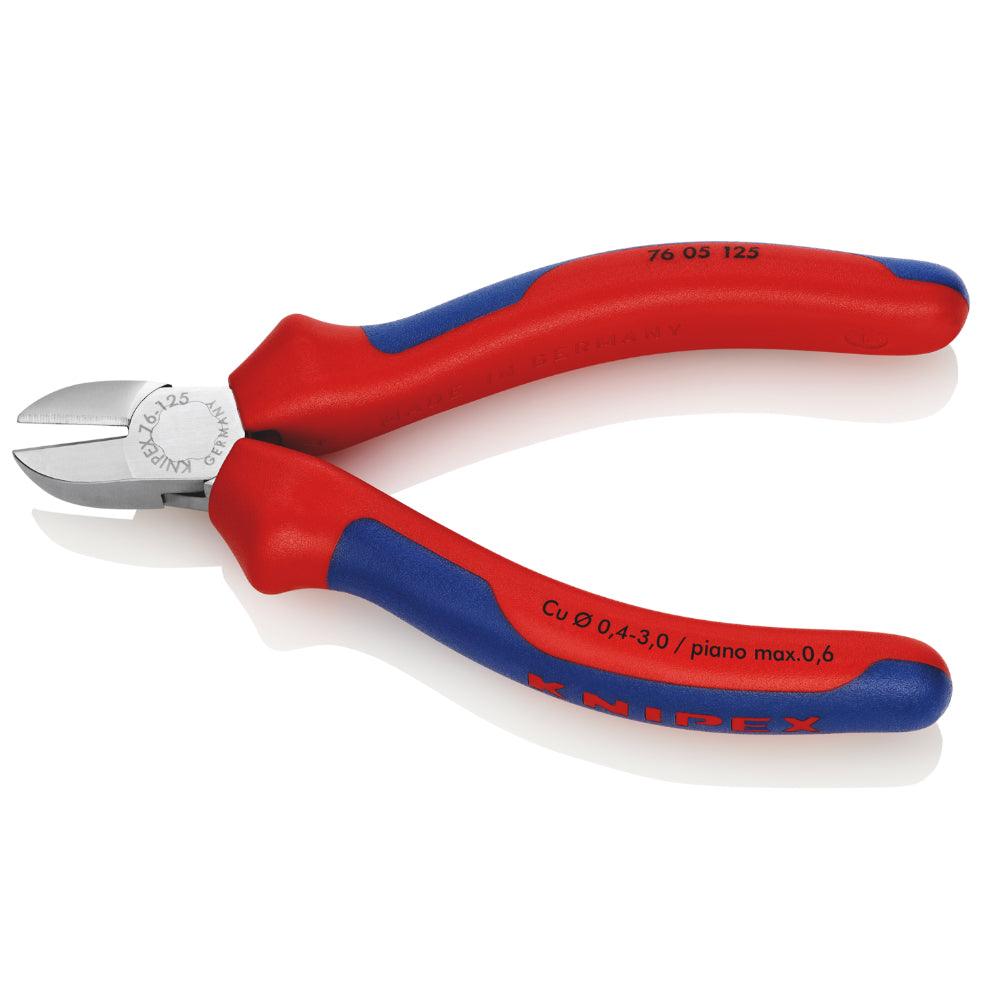 Clește pentru tăiat diagonal - pentru electro-mecanici 125 mm, Knipex 7605125 - BIG STORE (Dynamic Tools SRL)