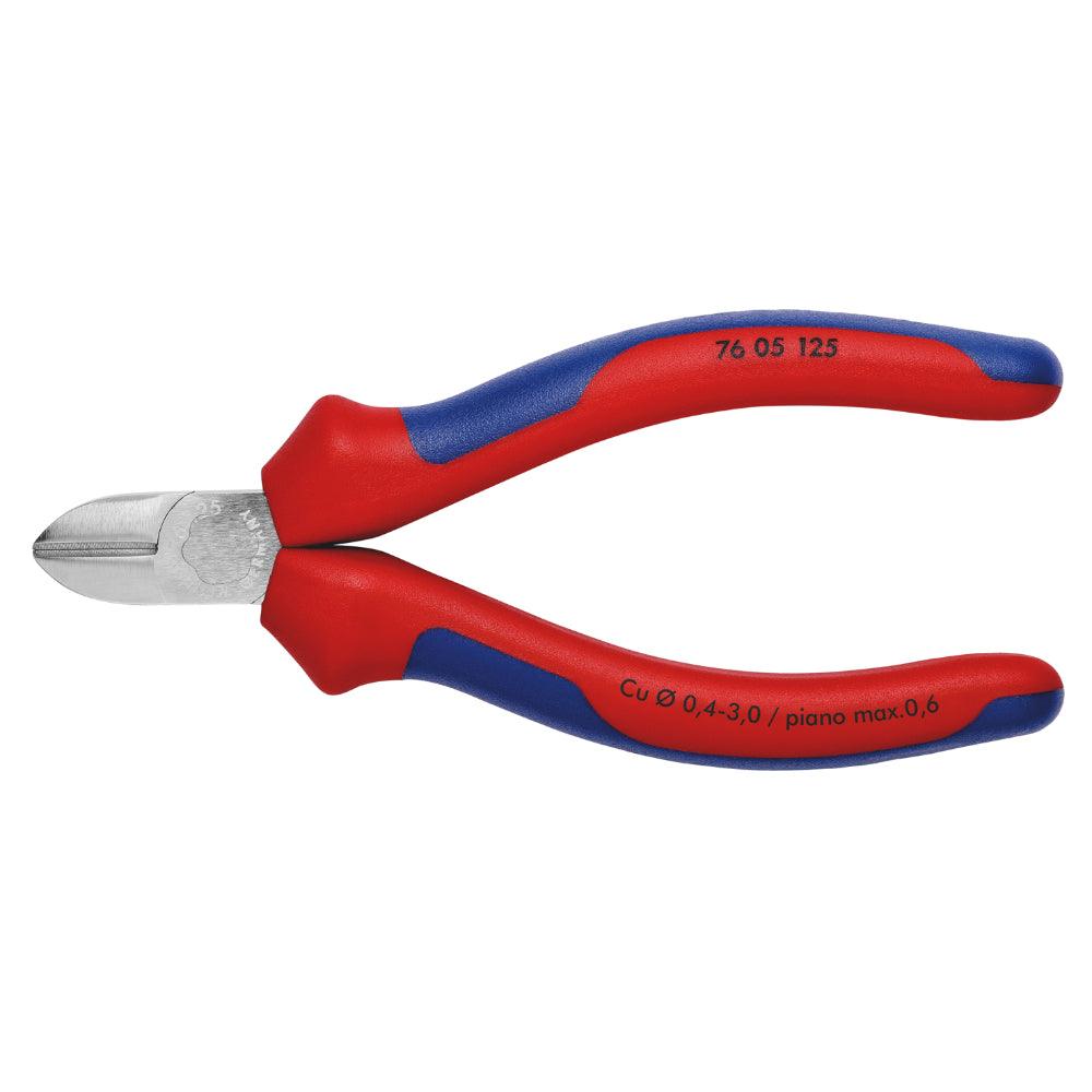 Clește pentru tăiat diagonal - pentru electro-mecanici 125 mm, Knipex 7605125 - BIG STORE (Dynamic Tools SRL)