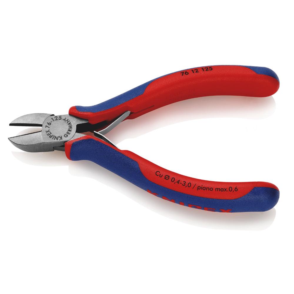 Clește pentru tăiat diagonal - pentru electro-mecanici 125 mm, Knipex 7612125 - BIG STORE (Dynamic Tools SRL)