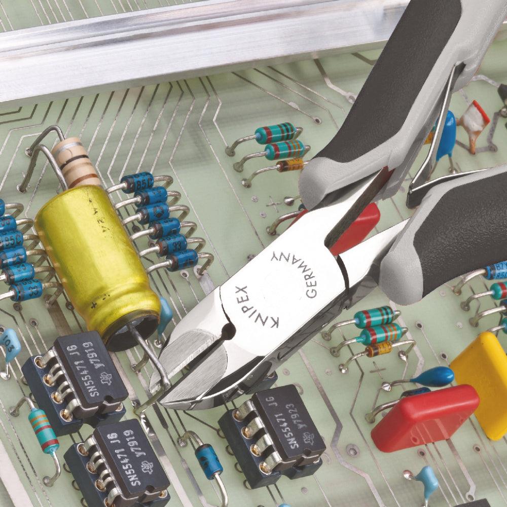 Clește șfic pentru, electronică - dur ESD, Knipex 7702120HESD - BIG STORE (Dynamic Tools SRL)