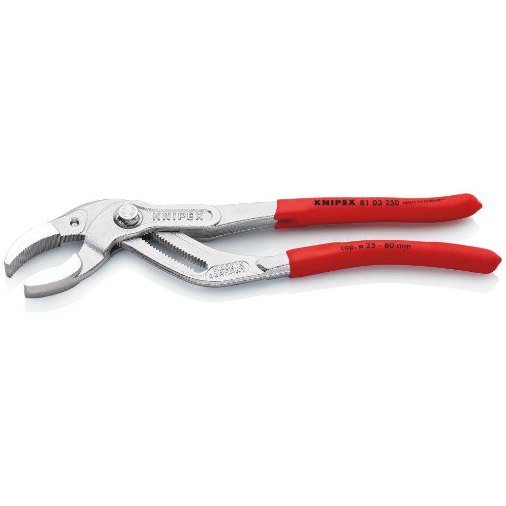 Clește pentru țevi plastic 250 mm; Ø 25-80 mm, Knipex 8103250SB - BIG STORE (Dynamic Tools SRL)