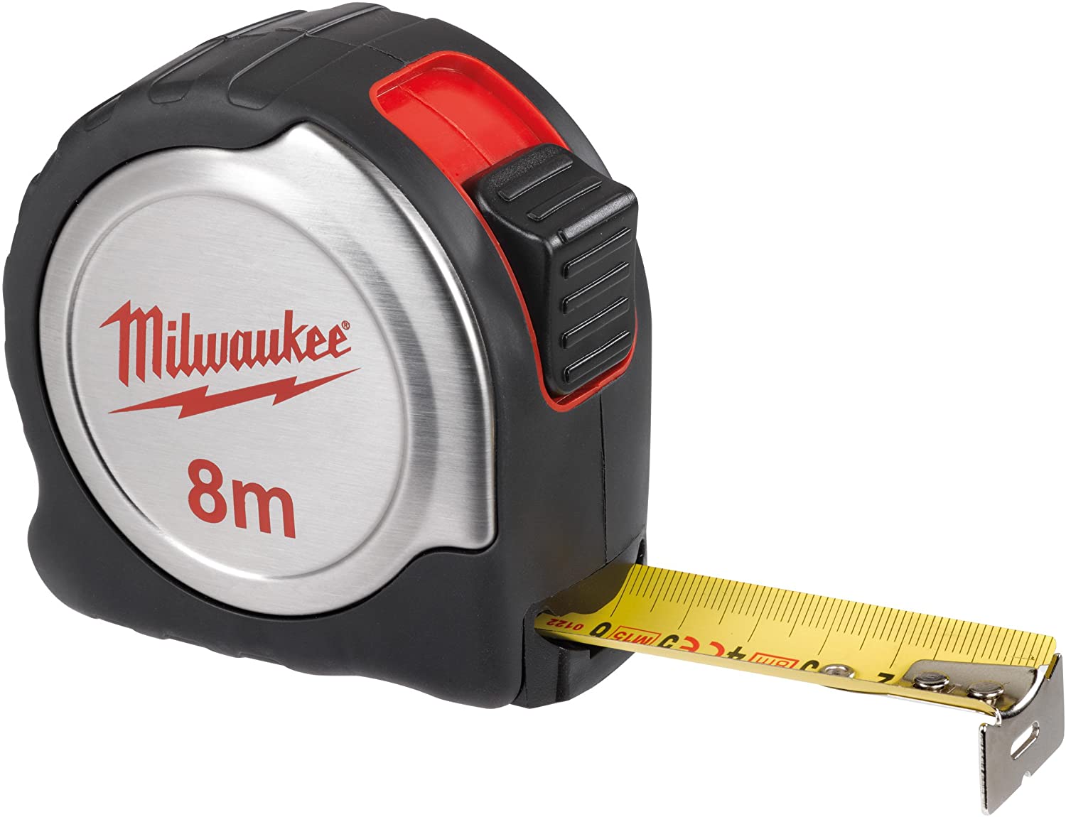 Ruletă de măsurat Milwaukee Silver Compact 8 m, cod 4932451640
