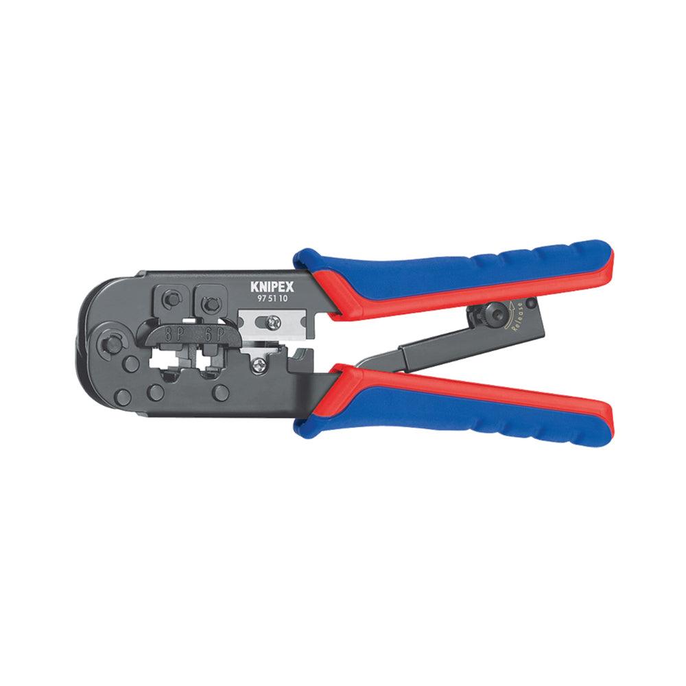 Clește de sertizare Knipex pentru fișe Western, cod 975110 - BIG STORE (Dynamic Tools SRL)