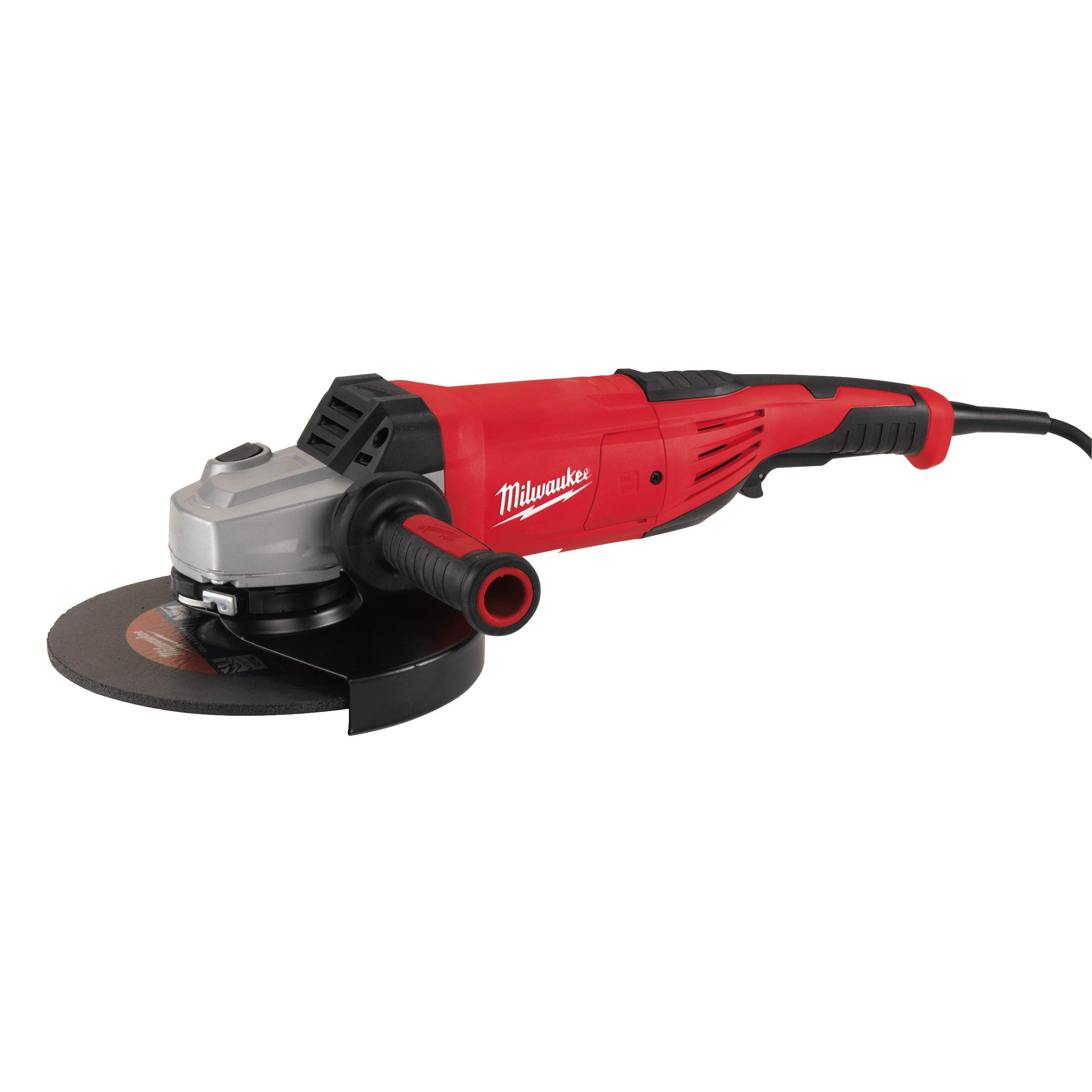Polizor unghiular 230 mm 2400 W cu mâner anti-vibrații și ambreiaj de siguranță Milwaukee AGVK24-230EK, cod 4933451414 - BIG STORE (Dynamic Tools SRL)