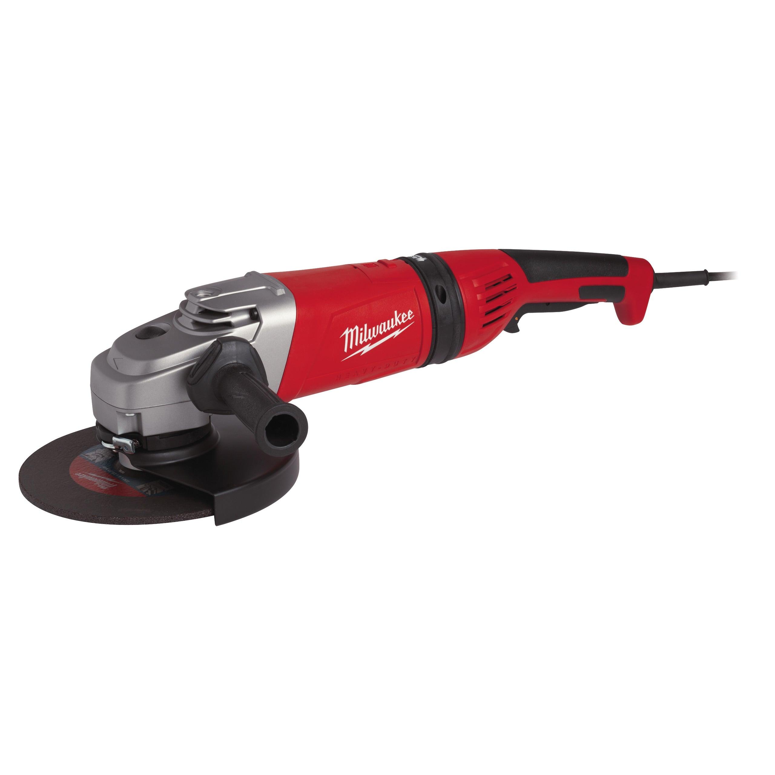 Polizor unghiular 230 mm 2400 W cu mâner anti-vibrații și ambreiaj de siguranță Milwaukee AGVM24-230GEX, cod 4933402340 - BIG STORE (Dynamic Tools SRL)