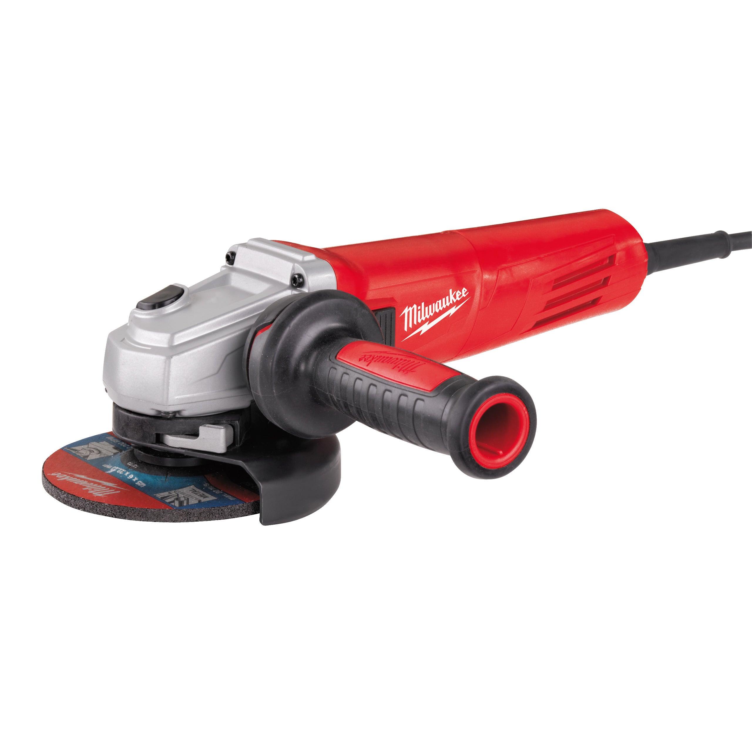 Polizor unghiular 125 mm 1200 W cu mâner anti-vibrații Milwaukee AGV12-125X, cod 4933428085 - BIG STORE (Dynamic Tools SRL)