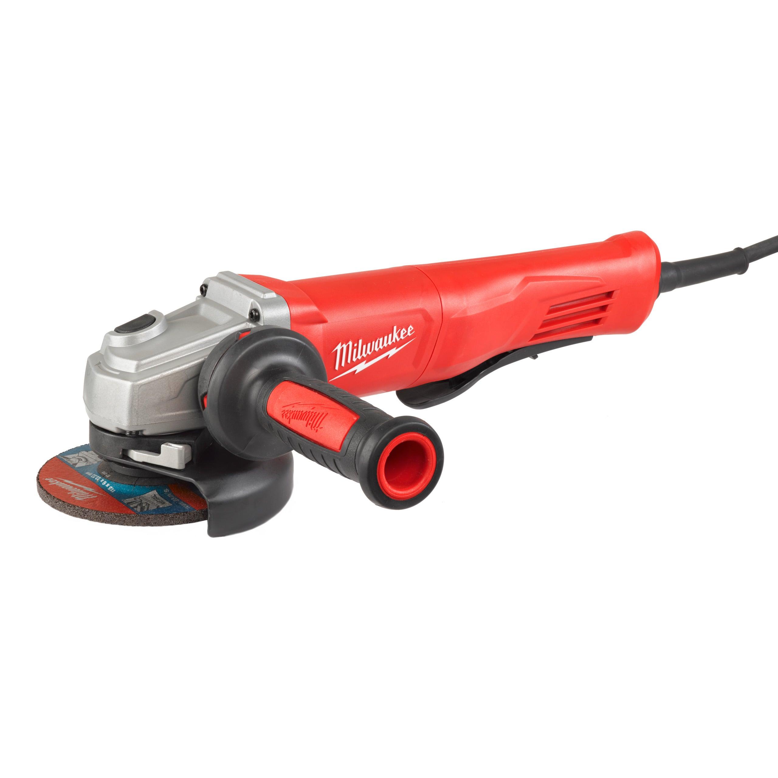 Polizor unghiular 125 mm 1250 W cu mâner anti-vibrații Milwaukee AGV13-125XSPDE, cod 4933451578 - BIG STORE (Dynamic Tools SRL)