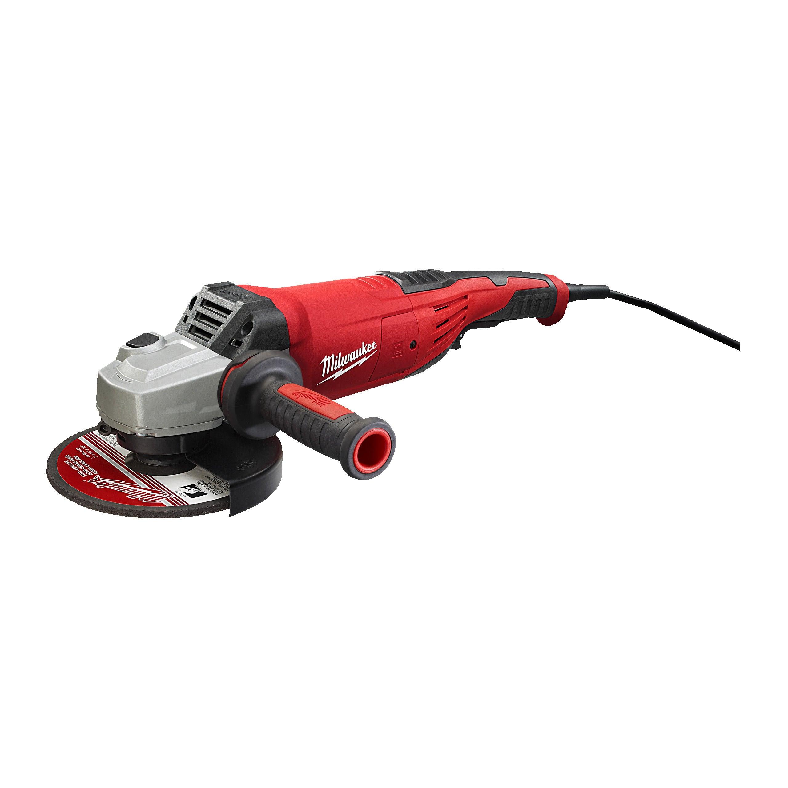 Polizor unghiular 230 mm 2200 W cu mâner anti-vibrații Milwaukee AGV22-230E, cod 4933431850 - BIG STORE (Dynamic Tools SRL)