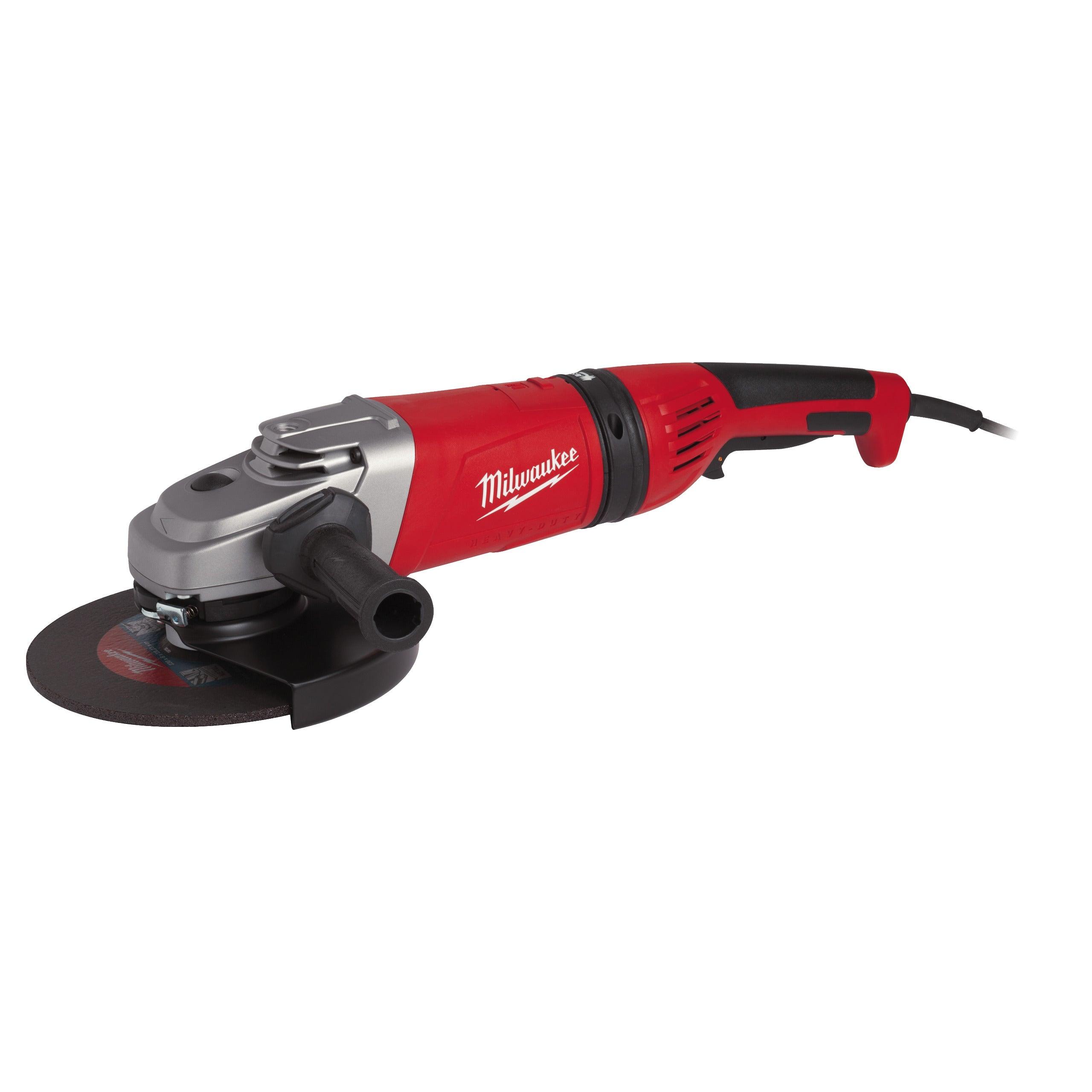 Polizor unghiular 230 mm 2400 W cu mâner anti-vibrații Milwaukee AGV24-230GE, cod 4933402520 - BIG STORE (Dynamic Tools SRL)