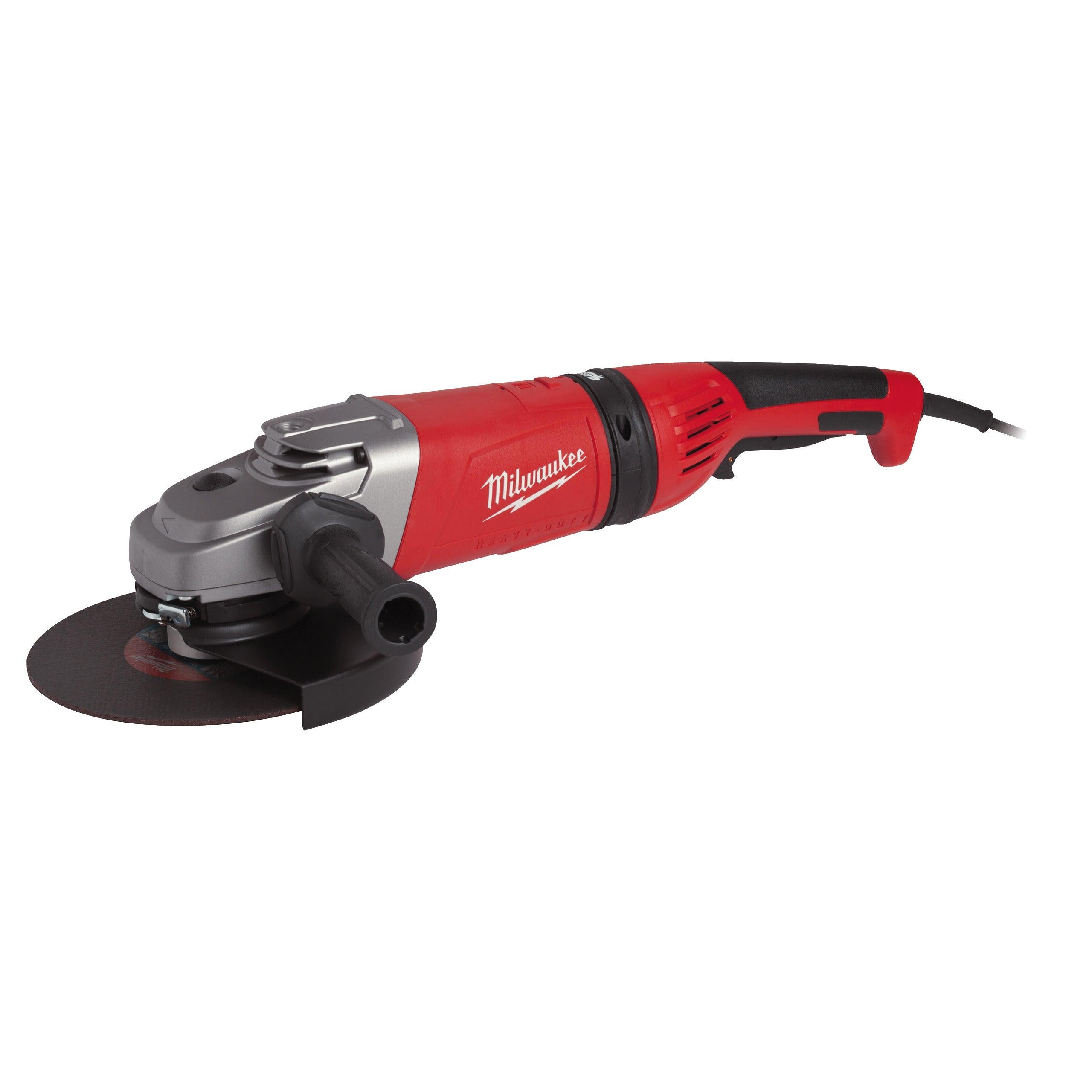 Polizor unghiular 230 mm 2600 W cu mâner anti-vibrații Milwaukee AGV26-230GE, cod 4933402490 - BIG STORE (Dynamic Tools SRL)