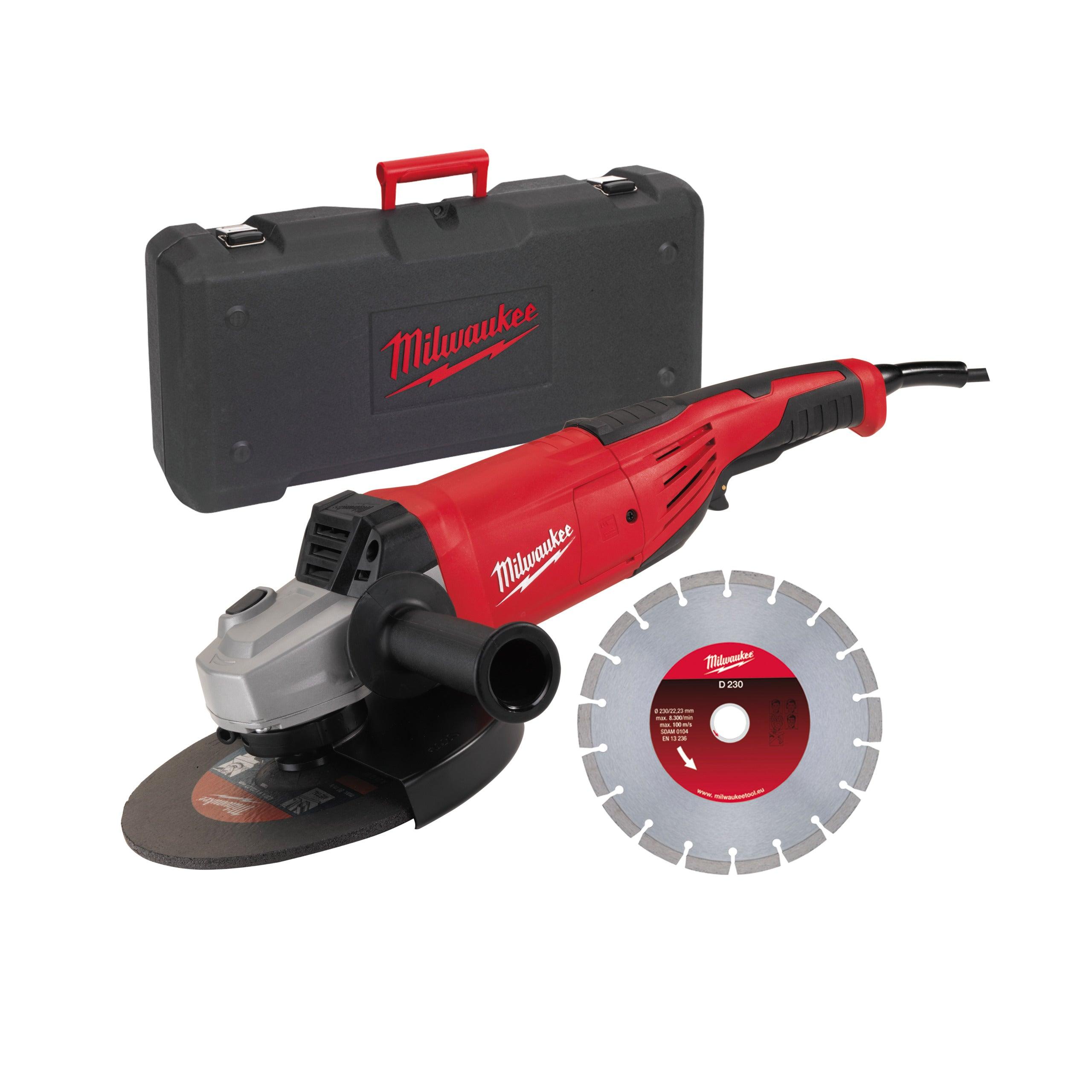 Polizor unghiular 180 mm/230 mm 2200 W Milwaukee AG22-230E, cod 4933440300 - BIG STORE (Dynamic Tools SRL)