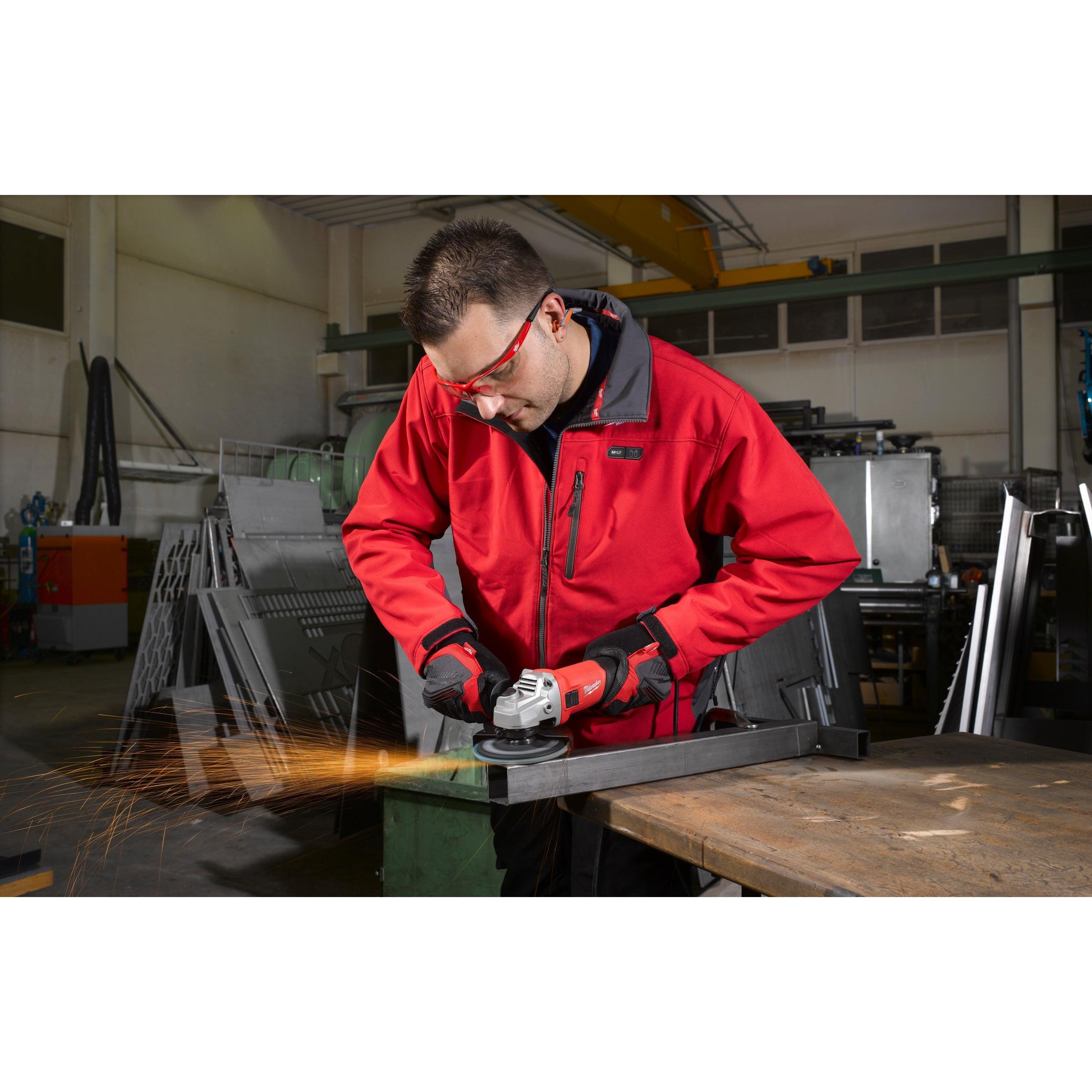 Polizor unghiular electric Milwaukee AG800-125E, 125 mm, 800W, ax M14, fără disc, fără cutie, cod 4933451211 - BIG STORE (Dynamic Tools SRL)