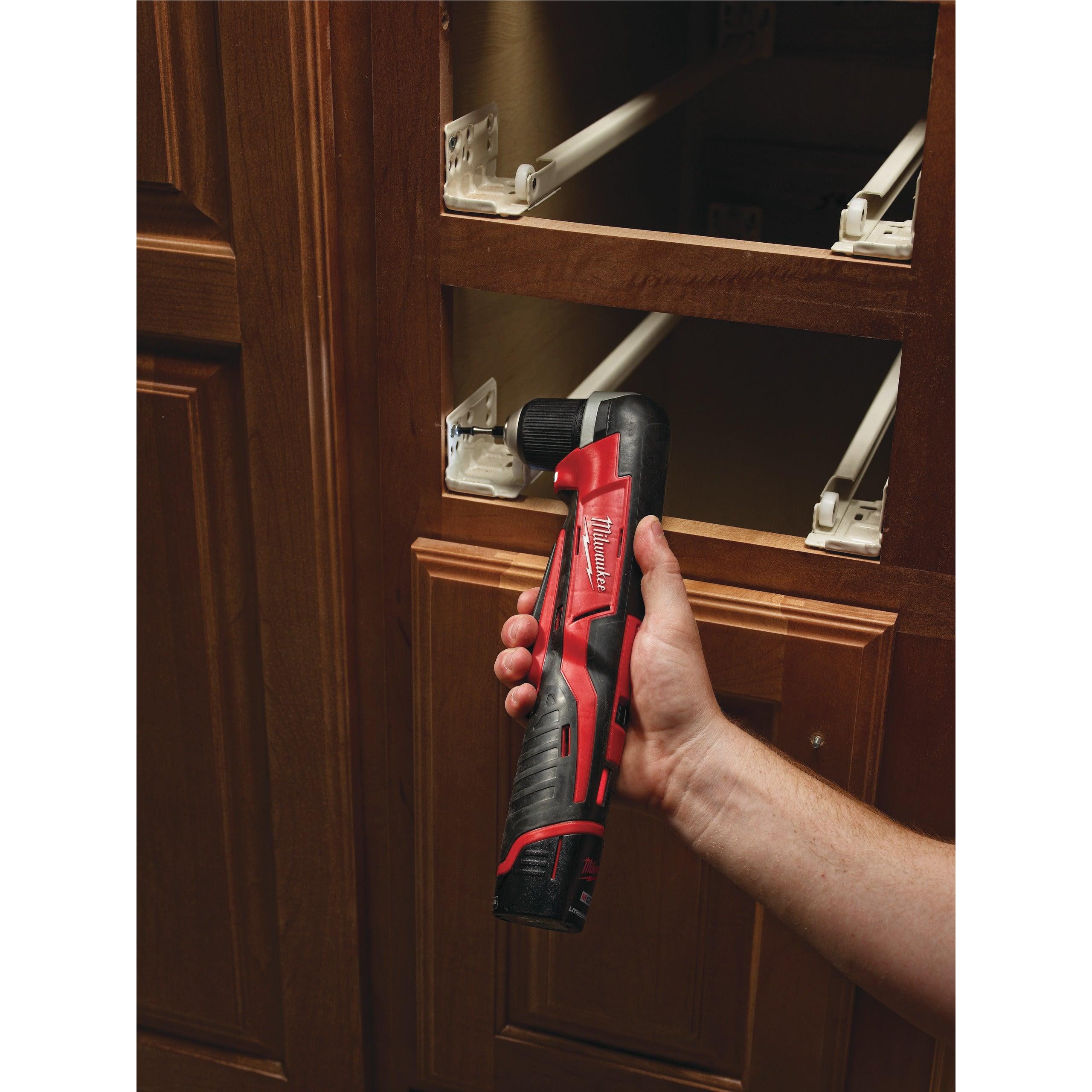 Mașină de găurit la unghi M12™ subcompactă Milwaukee C12RAD-0, cod 4933416900, fără acumulator, fără încărcător, fără cutie - BIG STORE (Dynamic Tools SRL)