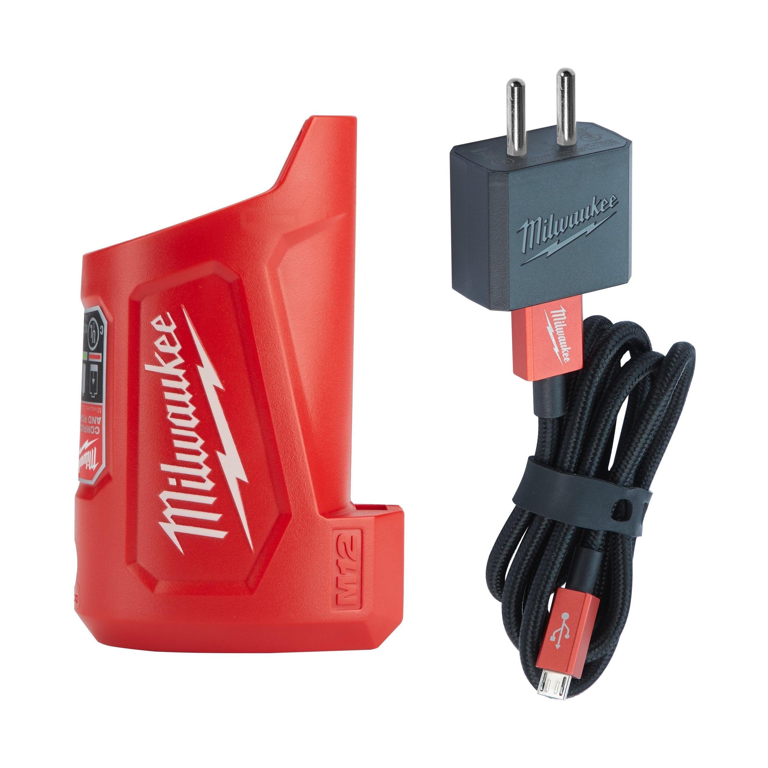 Încărcător compact și sursă de alimentare M12™ Milwaukee M12TC, cod 4932459450, - BIG STORE (Dynamic Tools SRL)