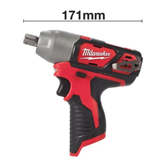 Mașină de înșurubat Milwaukee 1/2″ 138Nm 12V M12BIW12-0, subcompactă (fără acumulatori, încărcător și cutie), cod 4933447134 - BIG STORE (Dynamic Tools SRL)