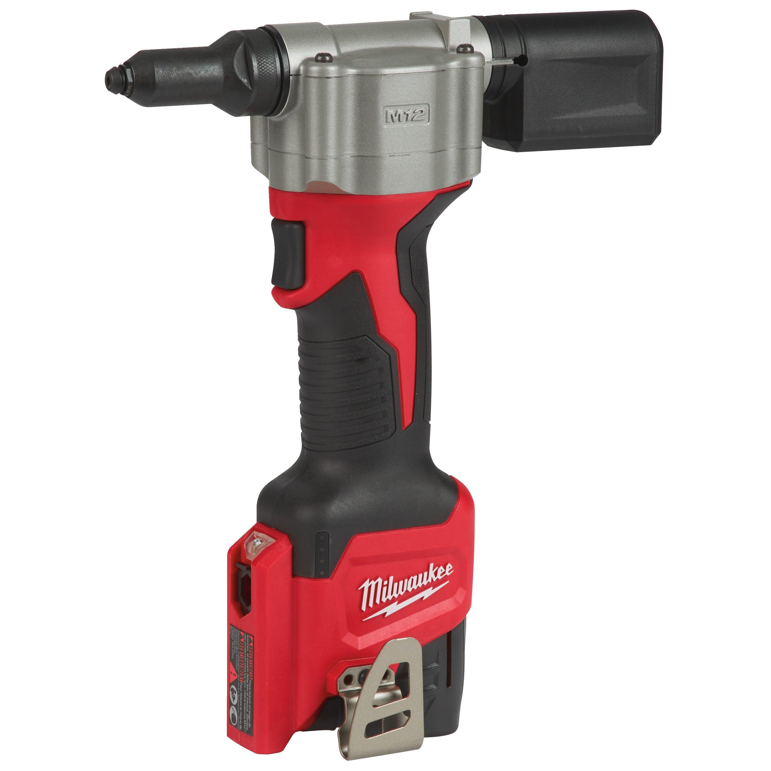 Pistol pentru nituit M12™ subcompact Milwaukee M12BPRT-201X, cod 4933464405, 1 x M12 B2 acumulator, C12 C încărcător, cutie HD - BIG STORE (Dynamic Tools SRL)