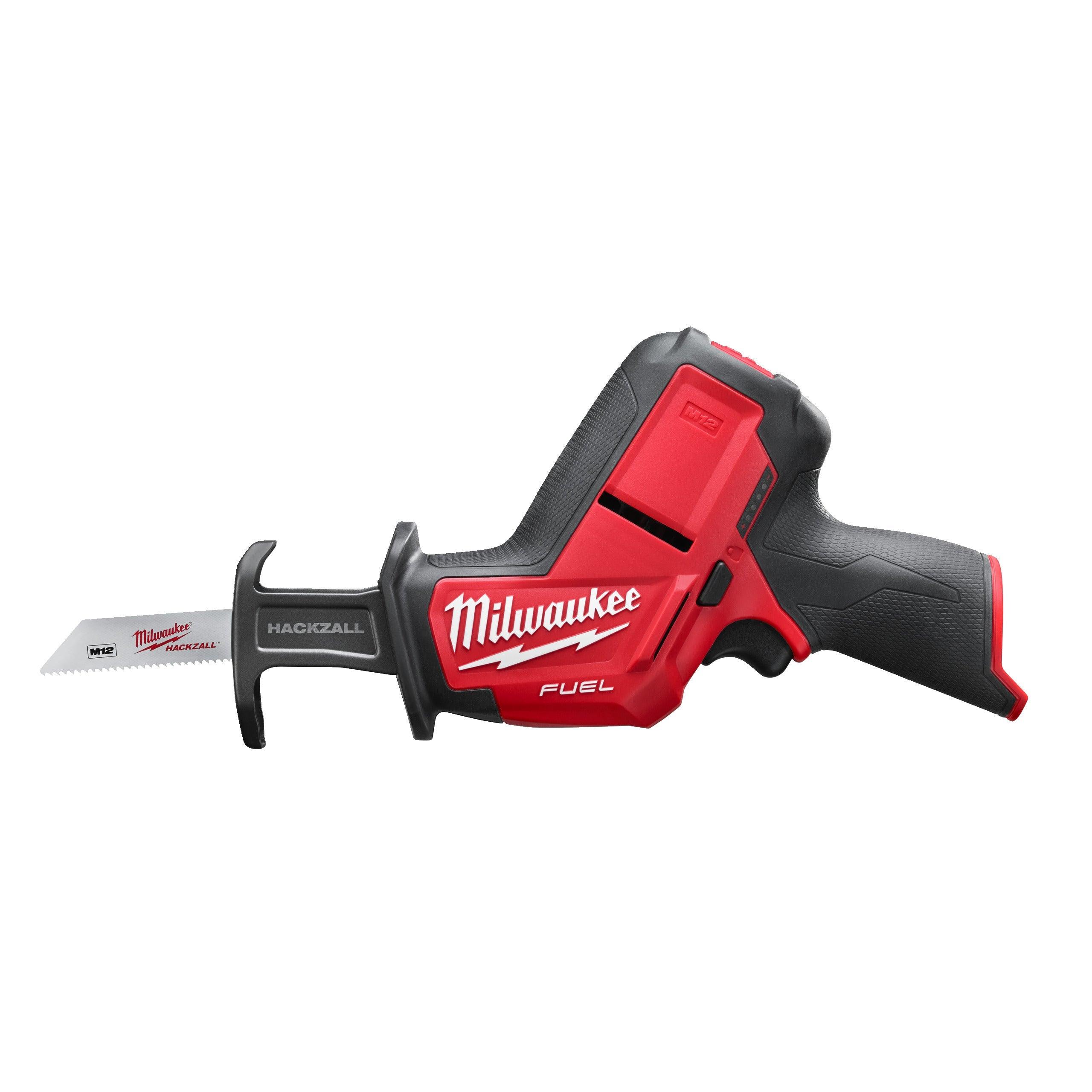 Fierăstrău sabie HACKZALL™ M12 FUEL™ subcompact Milwaukee M12CHZ-402C, cod 4933446950, 2 x M12 B4 acumulator, C12 C încărcător, cutie plastic - BIG STORE (Dynamic Tools SRL)