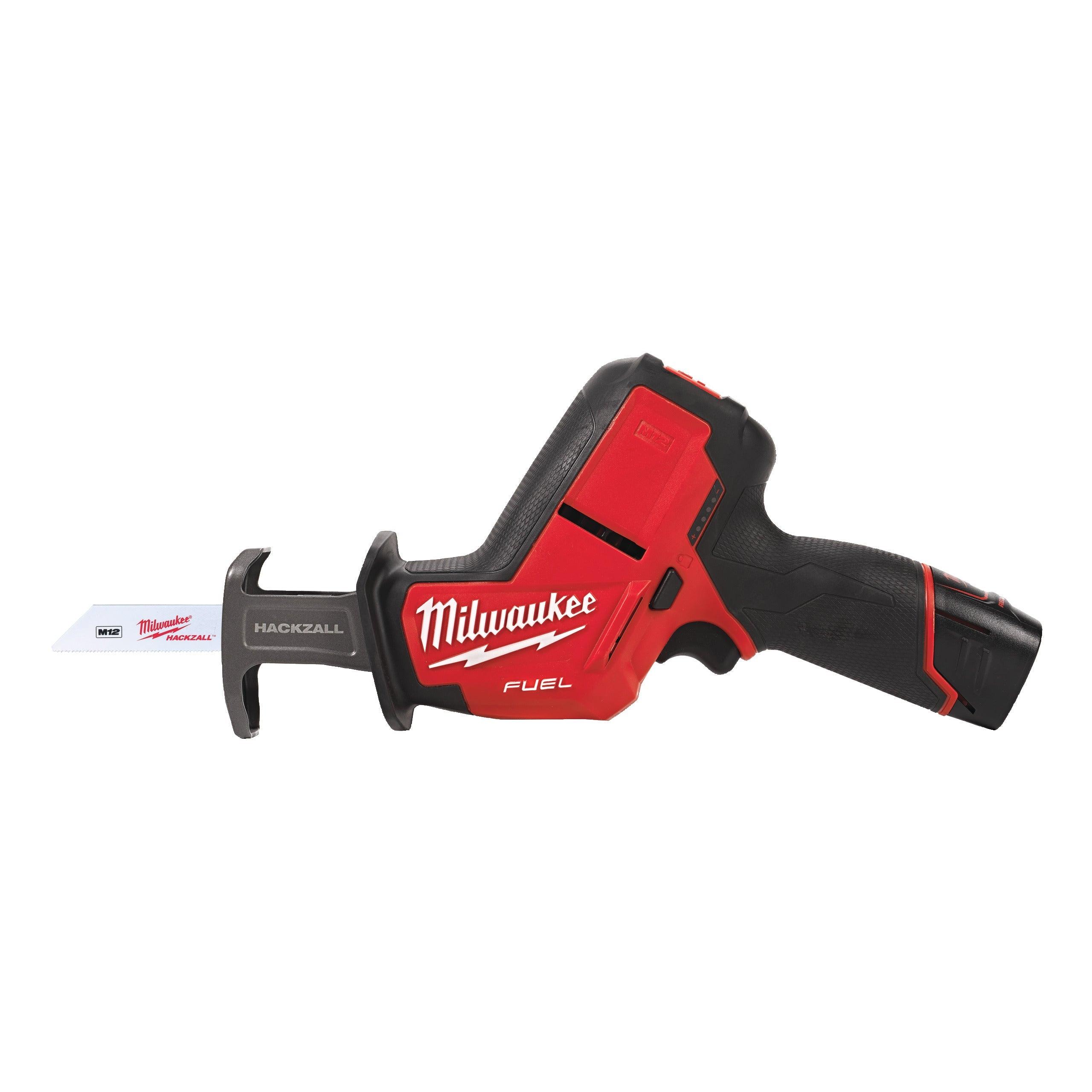 Fierăstrău sabie HACKZALL™ M12 FUEL™ subcompact Milwaukee M12CHZ-202X, cod 4933447738, 2 x M12 B2 acumulator, C12 C încărcător, cutie HD - BIG STORE (Dynamic Tools SRL)