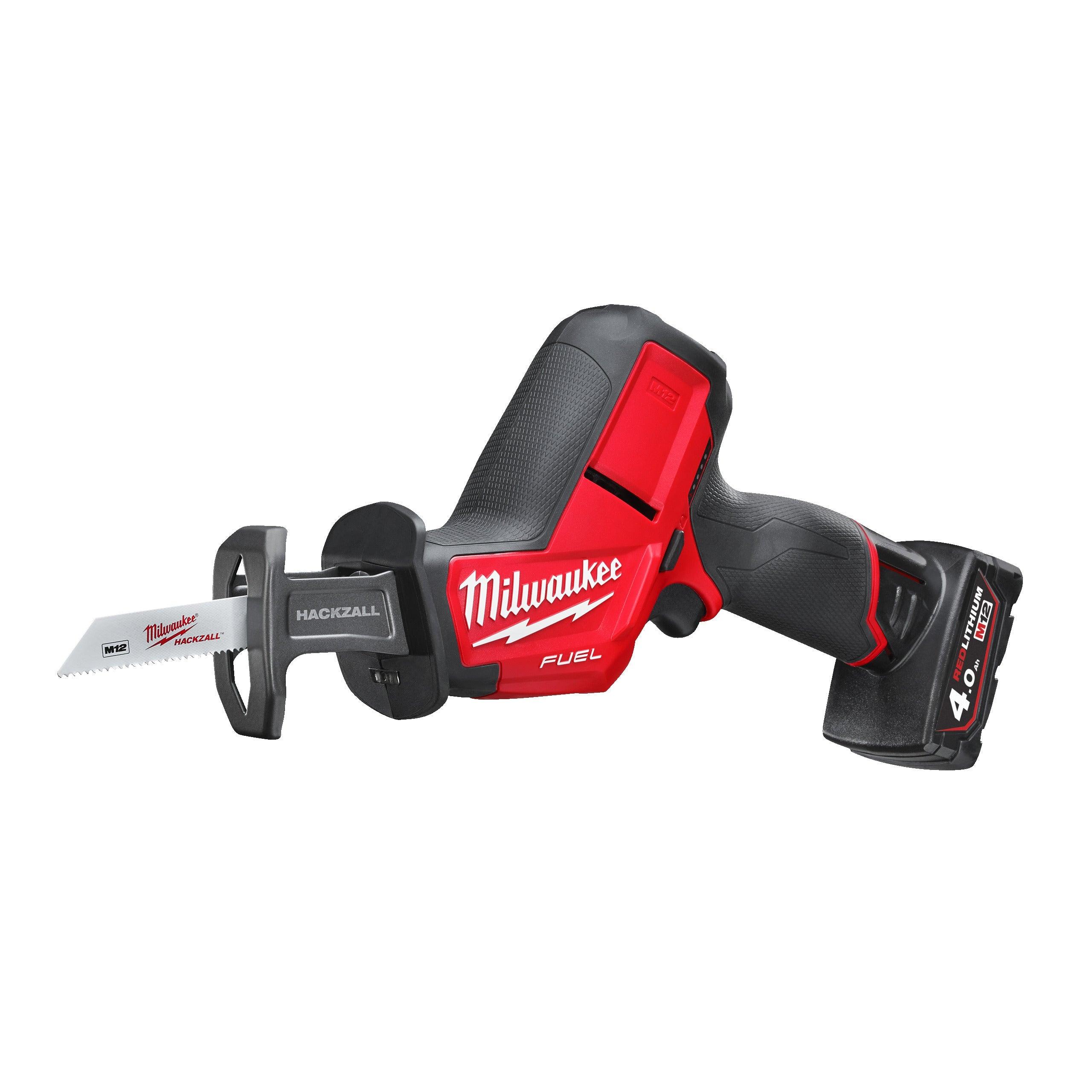 Fierăstrău sabie HACKZALL™ M12 FUEL™ subcompact Milwaukee M12CHZ-202X, cod 4933447738, 2 x M12 B2 acumulator, C12 C încărcător, cutie HD - BIG STORE (Dynamic Tools SRL)