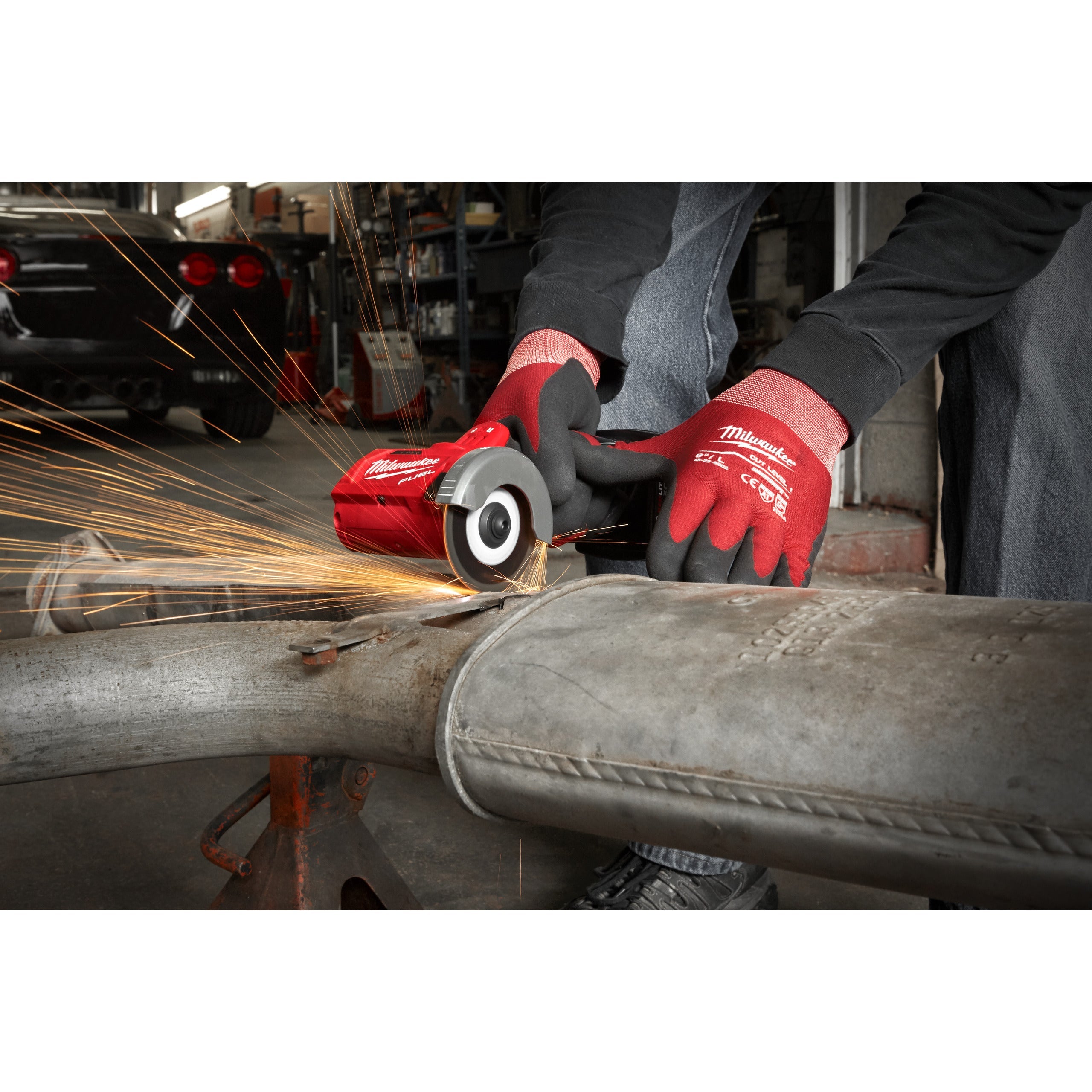 Mașină debitat materiale multiple M12 FUEL™ Milwaukee M12FCOT-422X, cod 4933464619, 1 x M12 B4, 1 x M12 B2 acumulator, C12 C încărcător, cutie HD - BIG STORE (Dynamic Tools SRL)