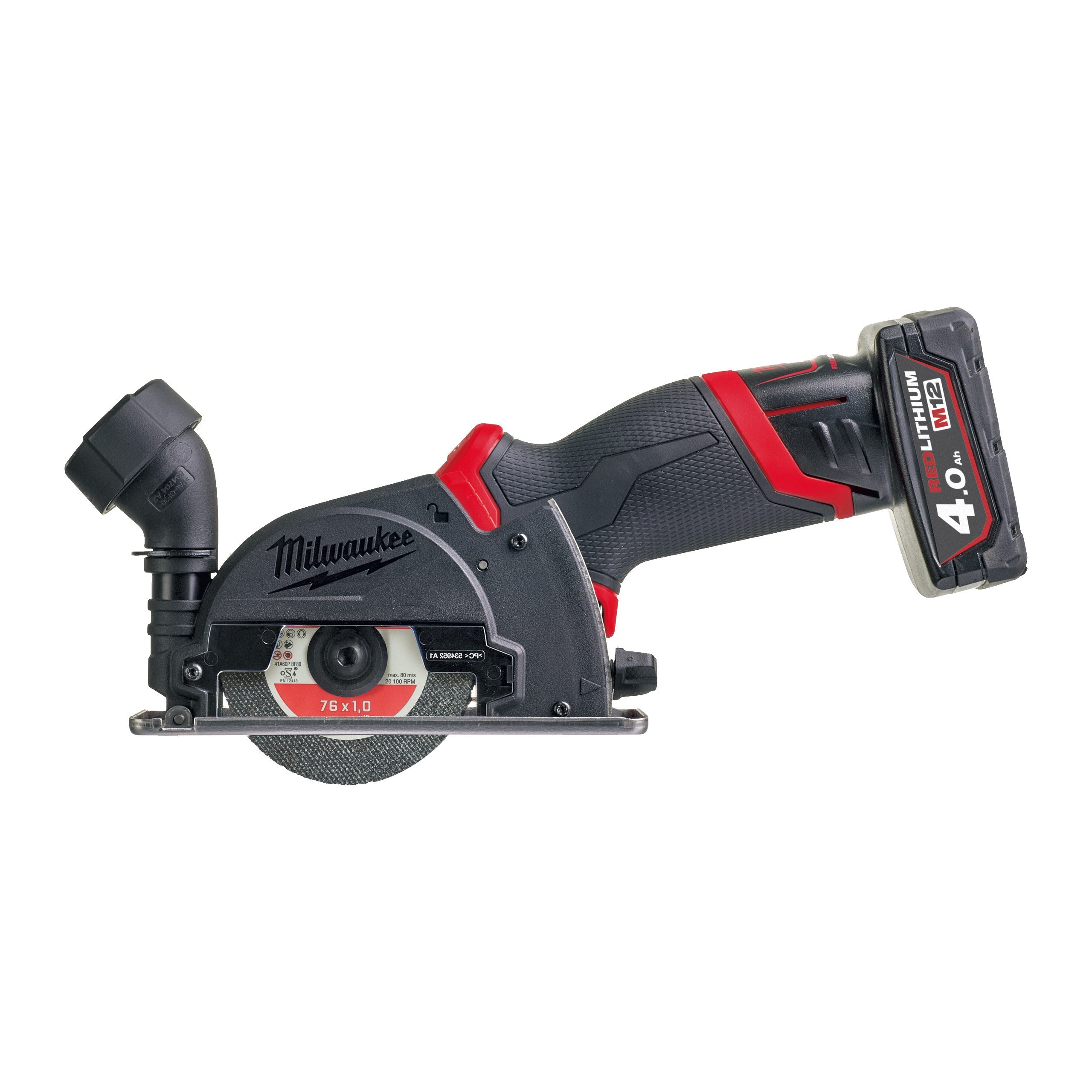 Mașină debitat materiale multiple M12 FUEL™ Milwaukee M12FCOT-422X, cod 4933464619, 1 x M12 B4, 1 x M12 B2 acumulator, C12 C încărcător, cutie HD - BIG STORE (Dynamic Tools SRL)