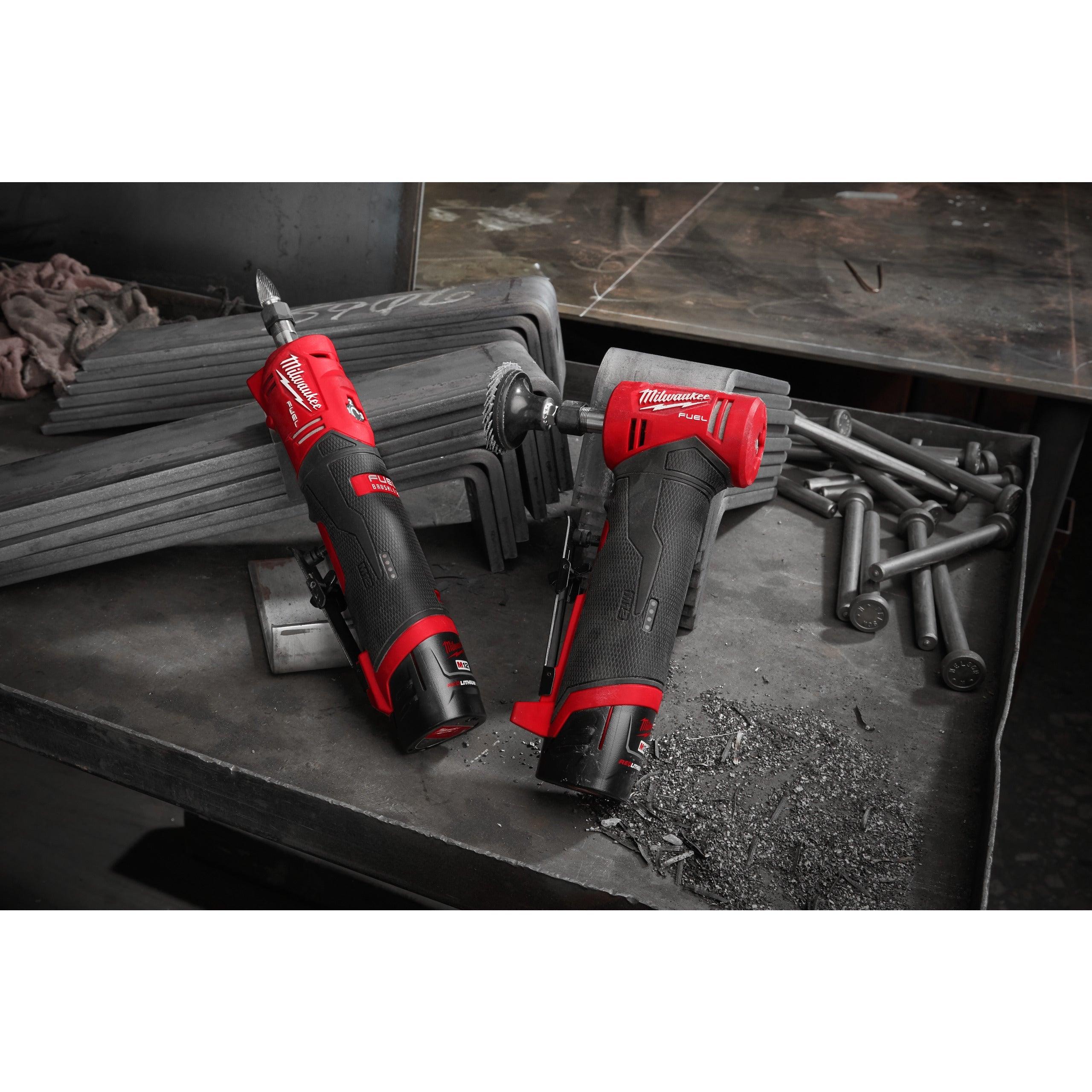 Mașină de șlefuit unghiulară M12 FUEL™ Milwaukee M12FDGA-422B, cod 4933471439, 1 x M12 B4, 1 x M12 B2 acumulator, C12 C încărcător, geantă pentru scule - BIG STORE (Dynamic Tools SRL)