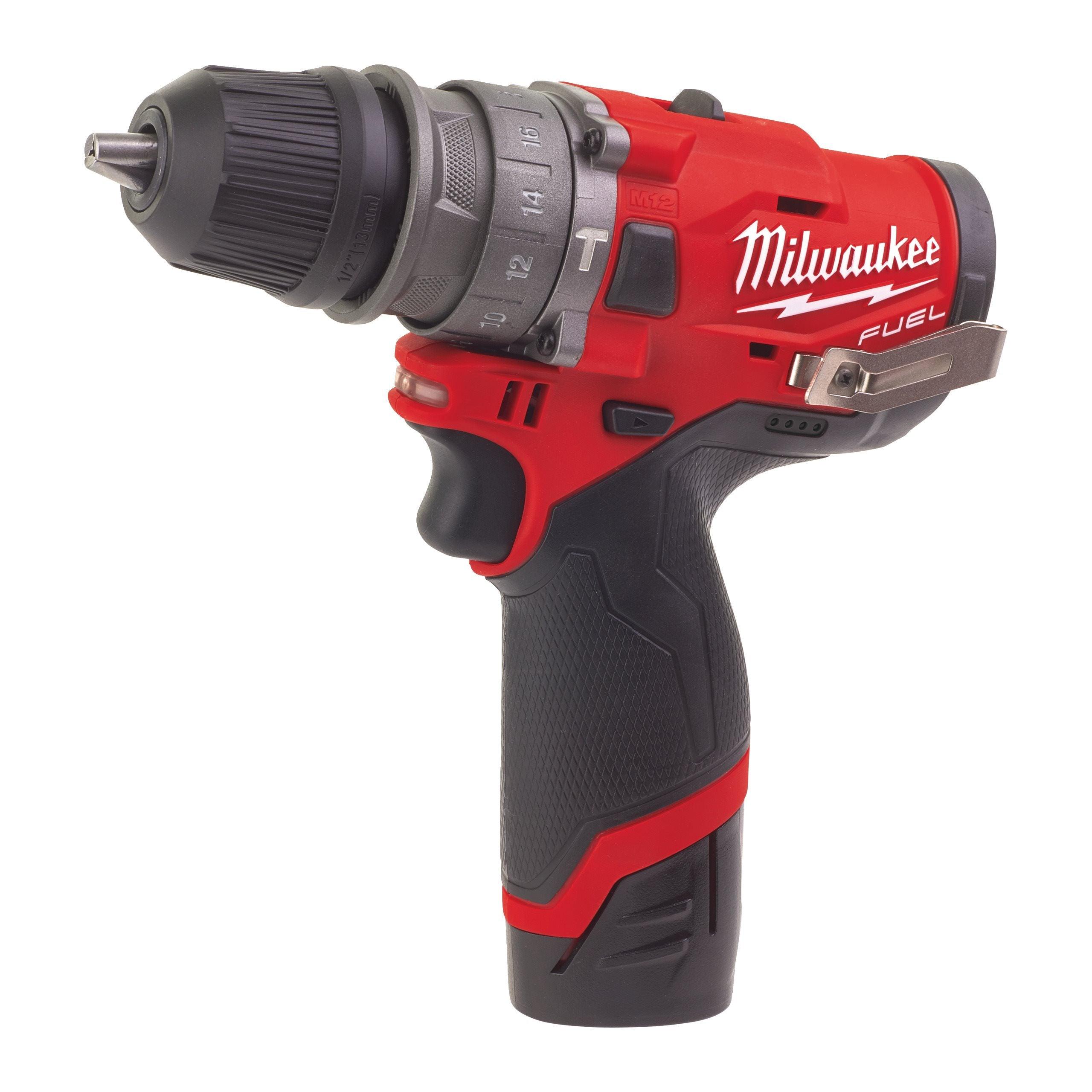 Mașină de găurit cu percuție Milwaukee, 12V, M12FPDX-202X, cod 4933464136 - BIG STORE (Dynamic Tools SRL)