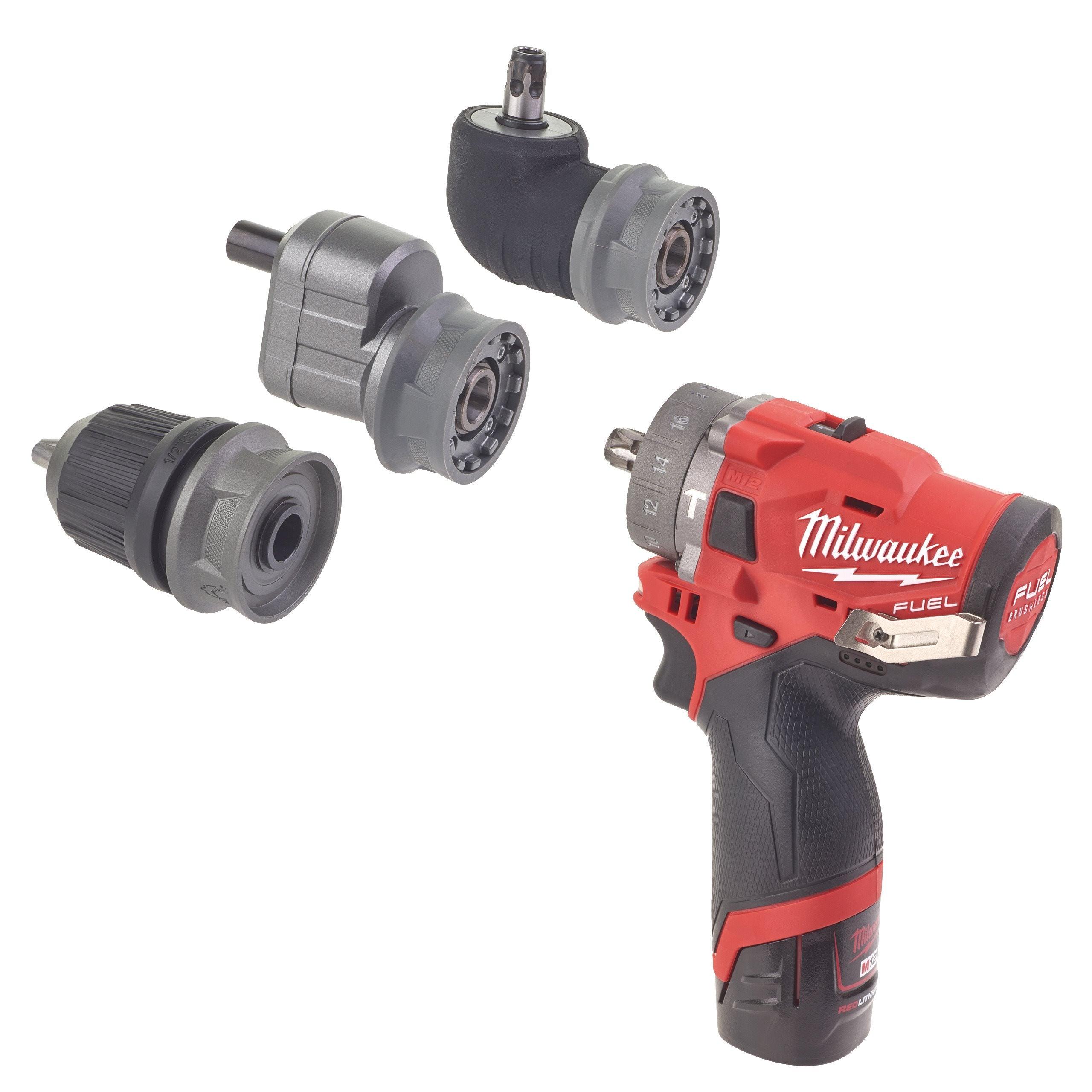 Mașină de găurit cu percuție Milwaukee, 12V, M12FPDXKIT-202X, cod 4933464138 - BIG STORE (Dynamic Tools SRL)