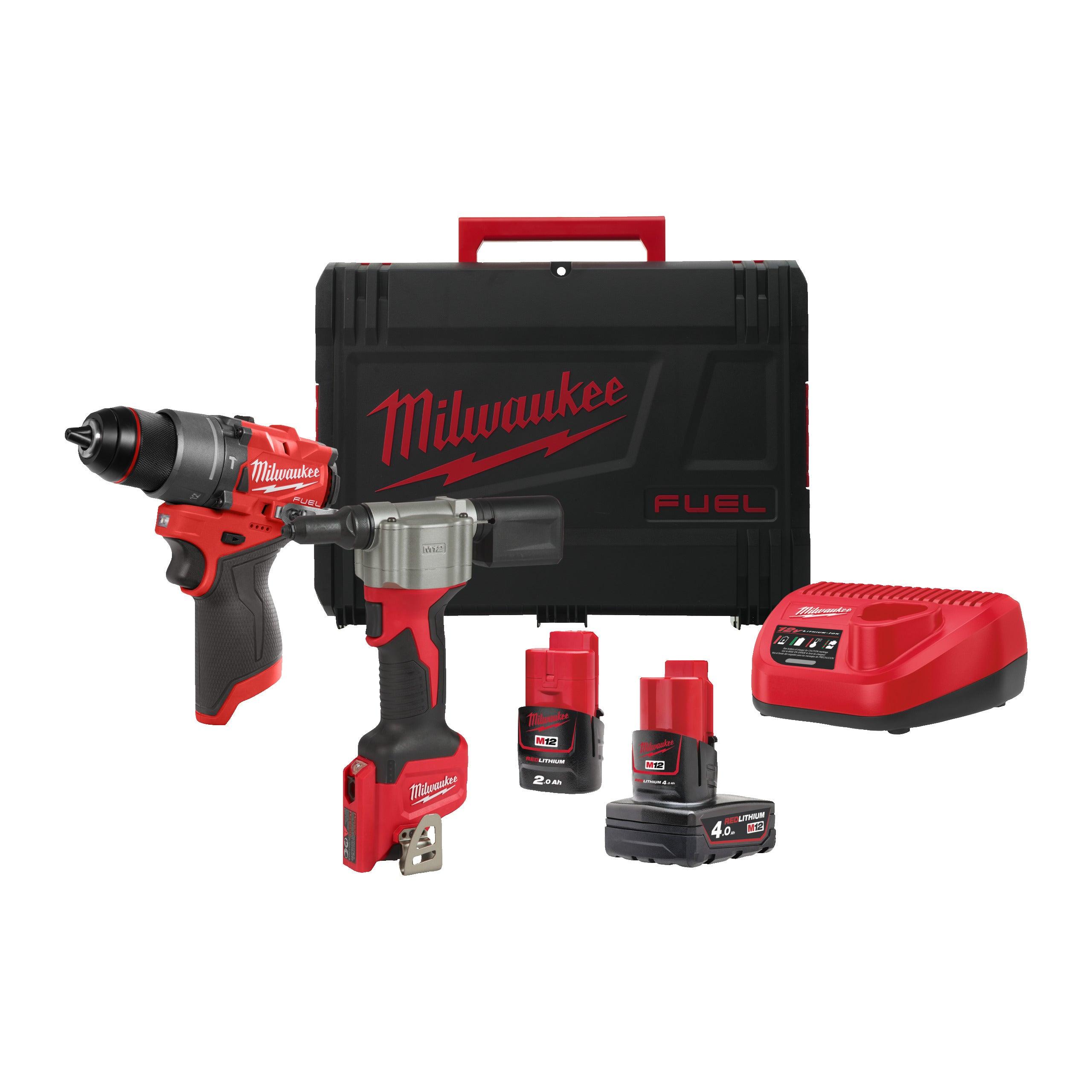 Set Milwaukee M12FPP2D2-422X, cod 4933480593 - BIG STORE (Dynamic Tools SRL)