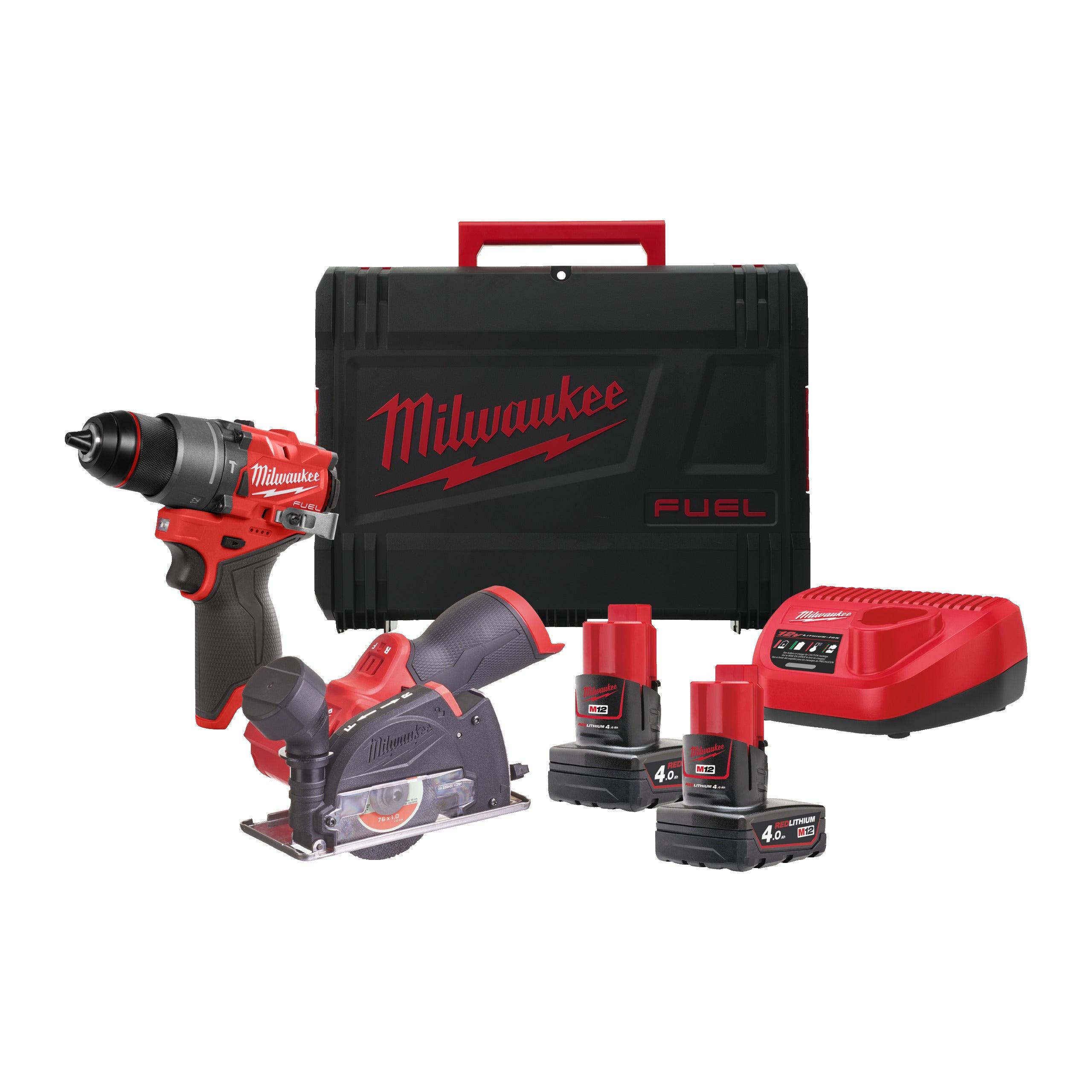 Set Milwaukee M12FPP2G2-402X, cod 4933480592 - BIG STORE (Dynamic Tools SRL)