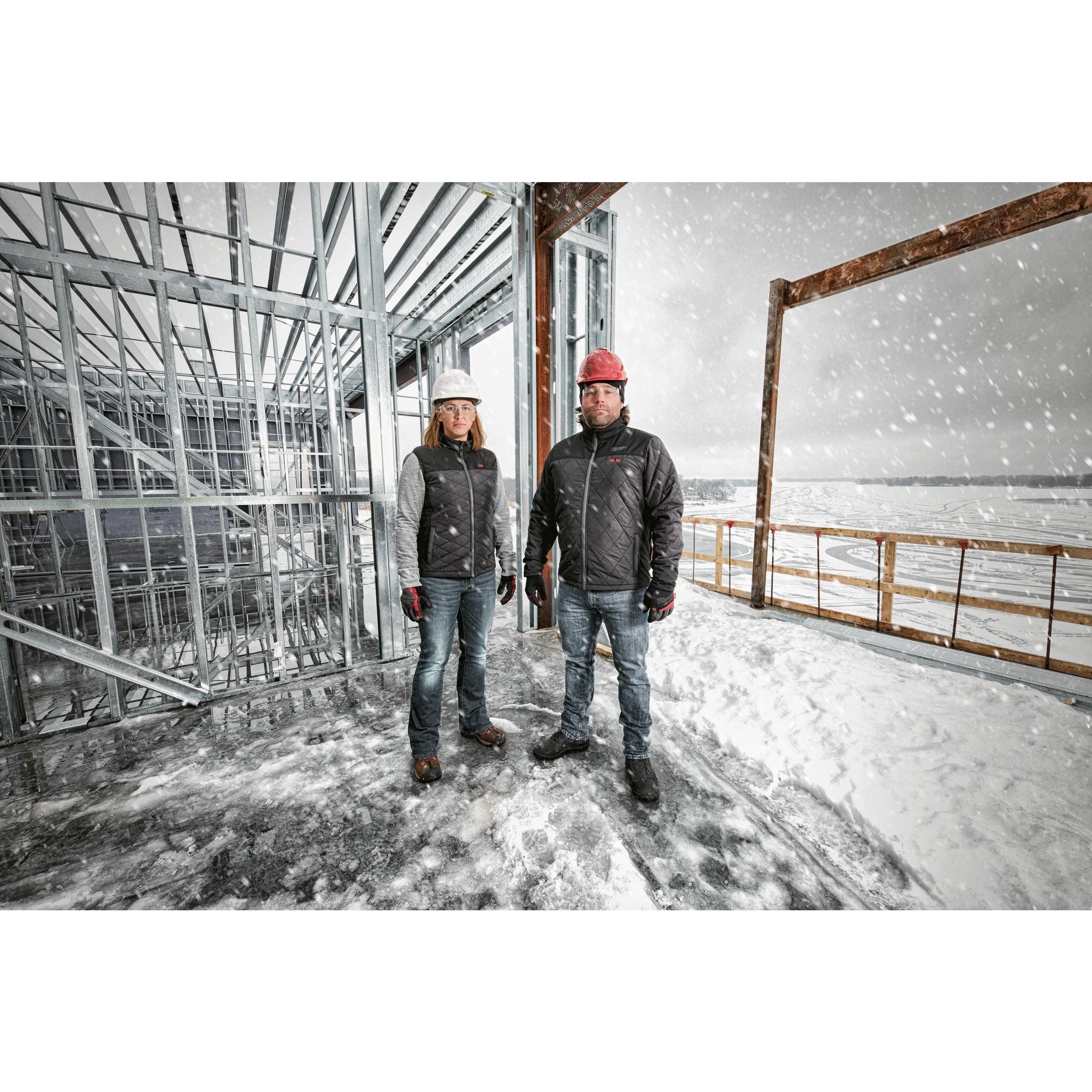 Jachetă puffer hibrid încălzită M12 HJP-0, Milwaukee - BIG STORE (Dynamic Tools SRL)