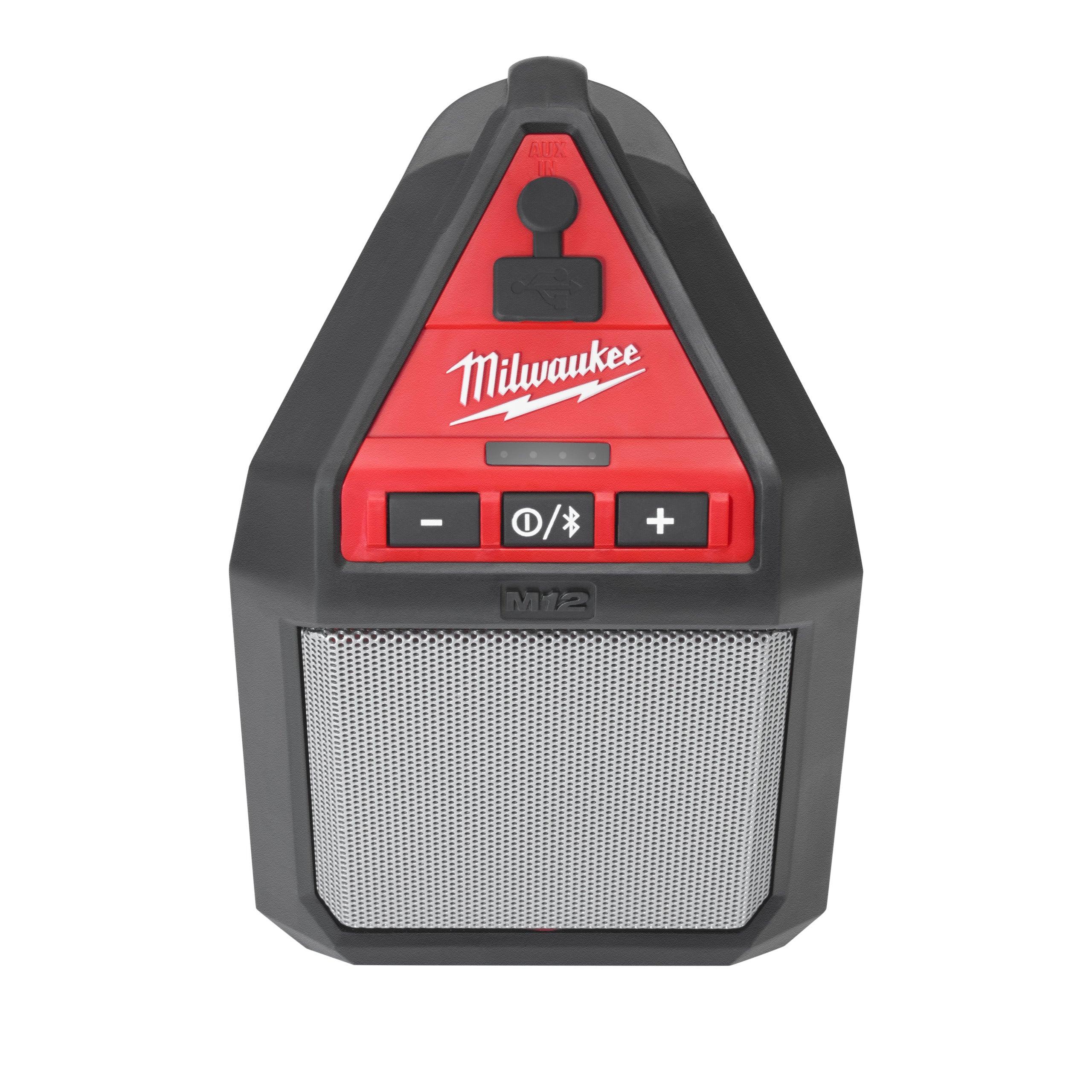 Difuzor pentru șantier cu Bluetooth® M12™ Milwaukee M12JSSP-0, fără acumulator, fără încărcător, fără cutie, cod 4933448380 - BIG STORE (Dynamic Tools SRL)