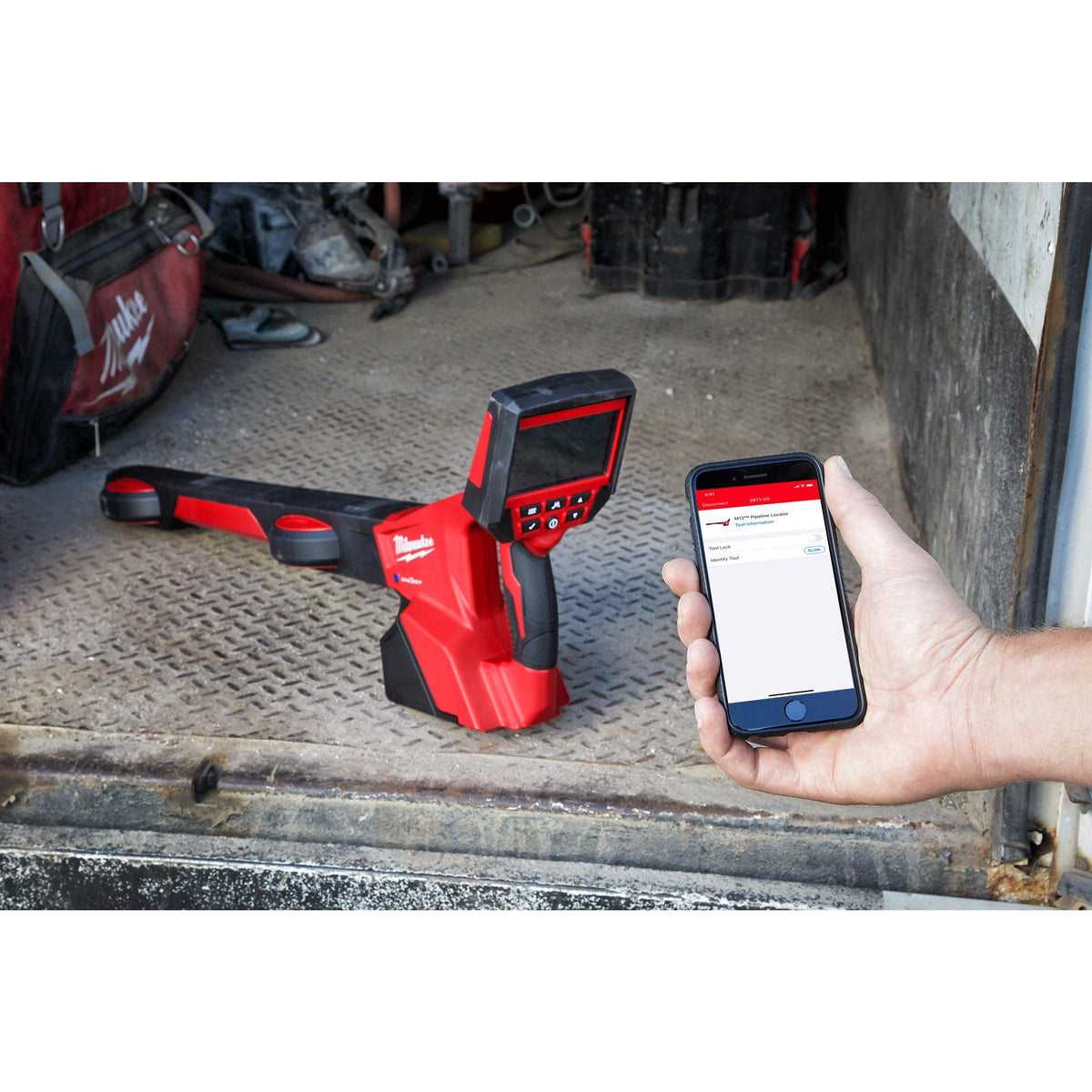 Localizator de țevi M12™ Milwaukee M12PL-201C, cod 4933478615, 1 x M12 B2 acumulator, C12 C încărcător, cutie plastic - BIG STORE (Dynamic Tools SRL)