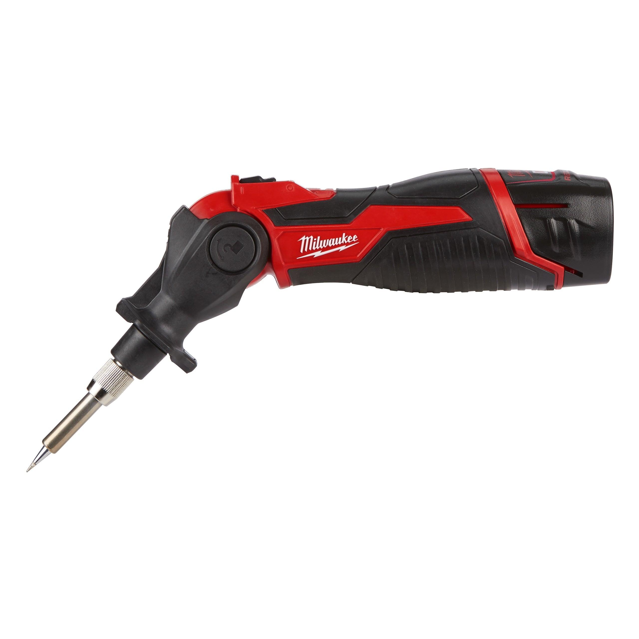 Pistol de lipit M12™ subcompact Milwaukee M12SI-201C, cod 4933459761, 1 x M12 B2 acumulator, C12 C încărcător, cutie plastic - BIG STORE (Dynamic Tools SRL)