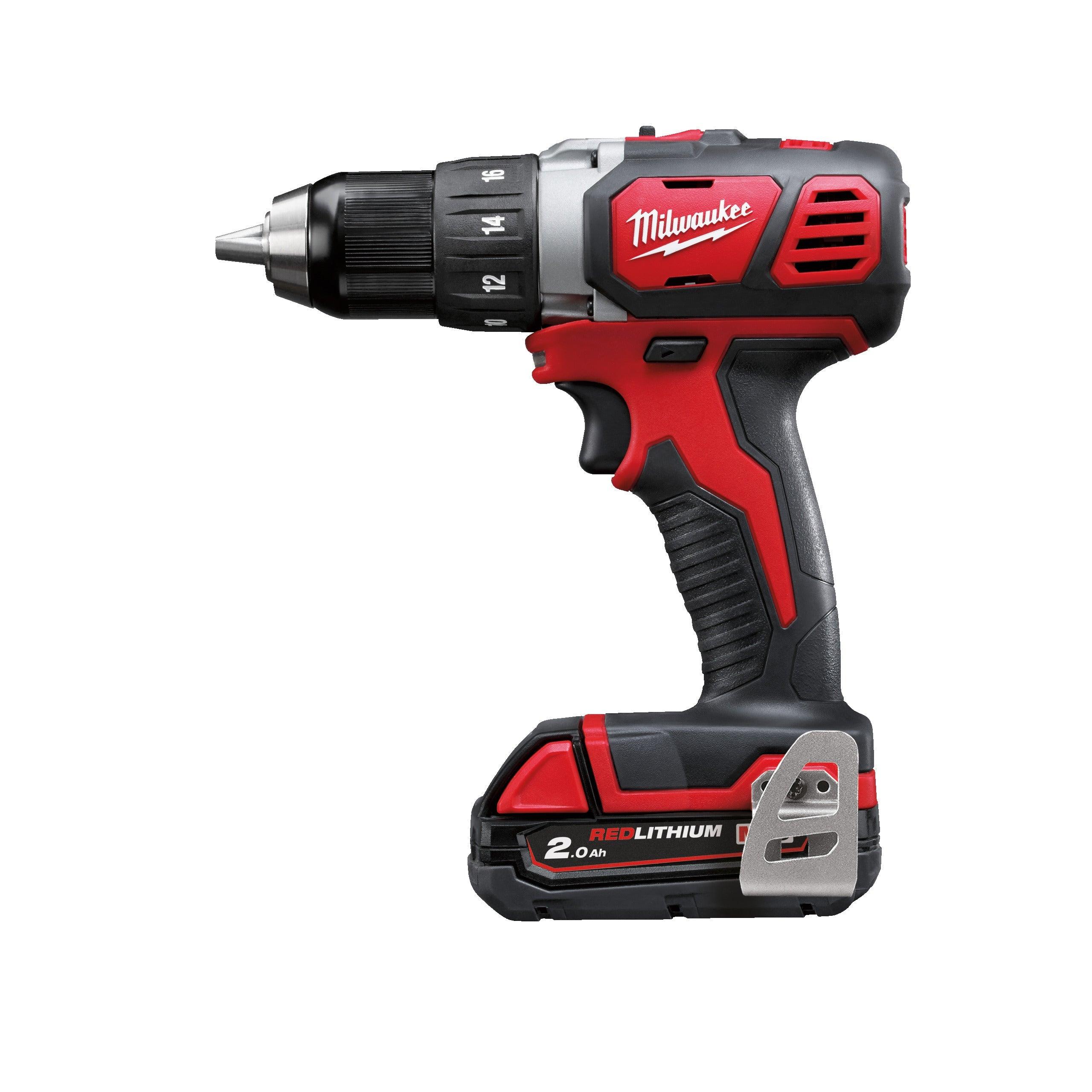 Mașină de găurit compactă M18™ Milwaukee M18BDD-202X, cod 4933446195, 2 x M18 B2 acumulator, M12-18 C încărcător, cutie HD - BIG STORE (Dynamic Tools SRL)