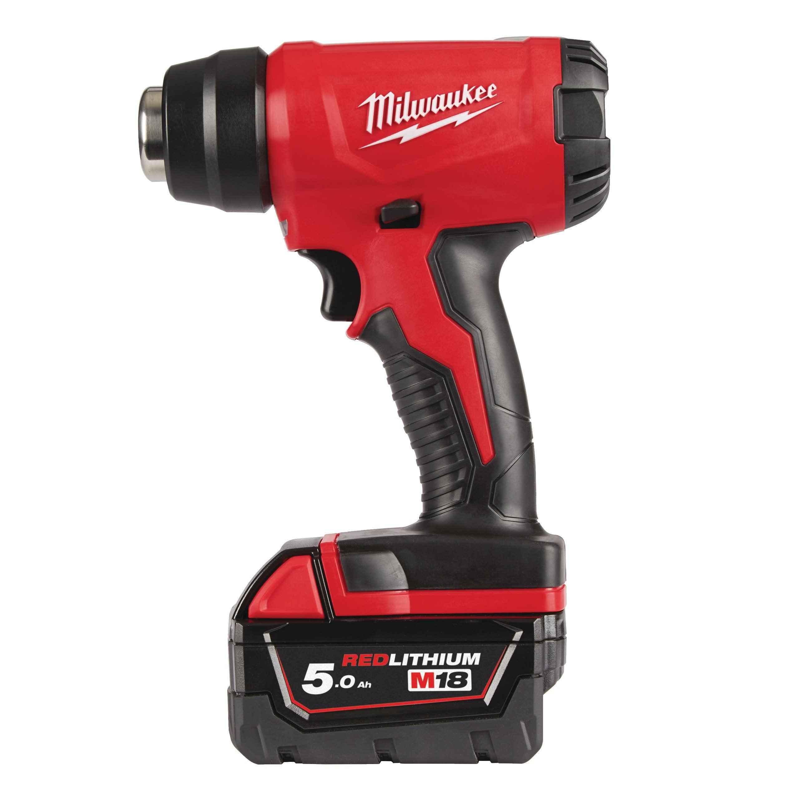 Pistol aer cald, 18V, Milwaukee M18BHG-502C, cod 4933459772 - BIG STORE (Dynamic Tools SRL)