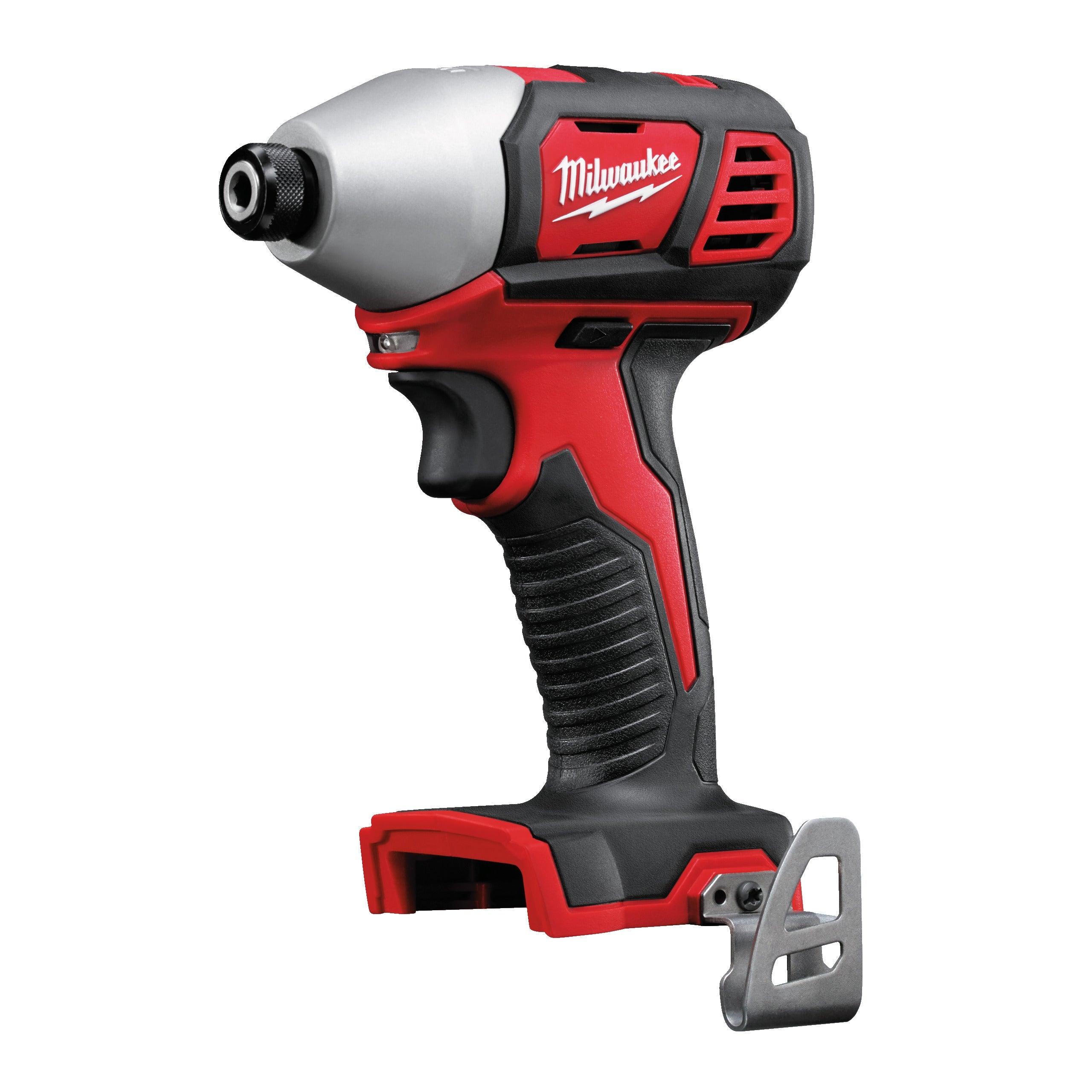 Mașină de înșurubat cu impact compactă 1/4″ Hex 180Nm 18V Milwaukee M18BID-0, M18™, cod 4933443570, fără acumulator, fără încărcător, fără cutie - BIG STORE (Dynamic Tools SRL)