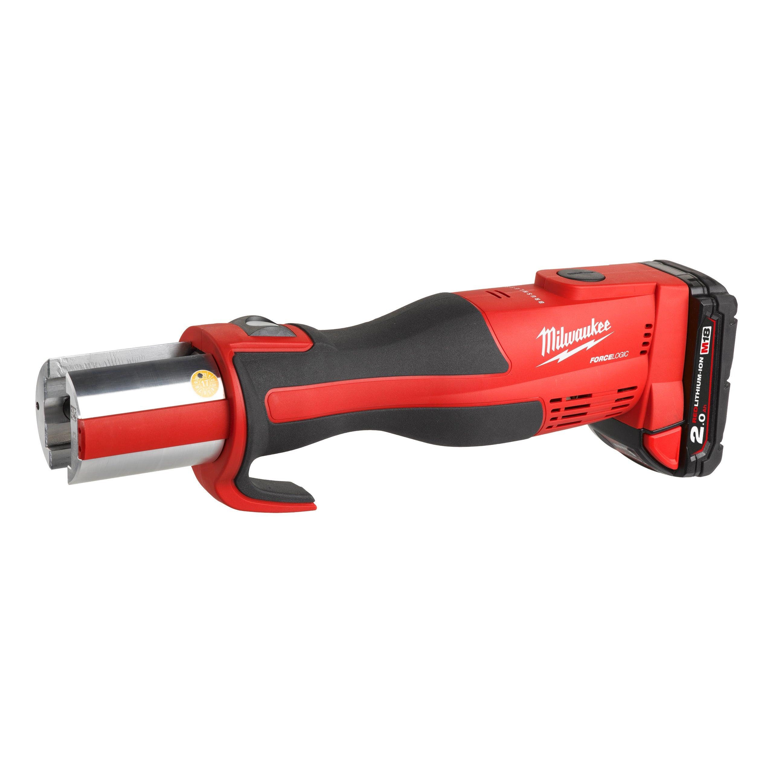 Presă M18™ FORCE LOGIC™ compactă cu motor fără perii Milwaukee M18BLHPT-202C, cod 4933451132, 2 x M18 B2 acumulator, M12-18 C încărcător, cutie plastic - BIG STORE (Dynamic Tools SRL)