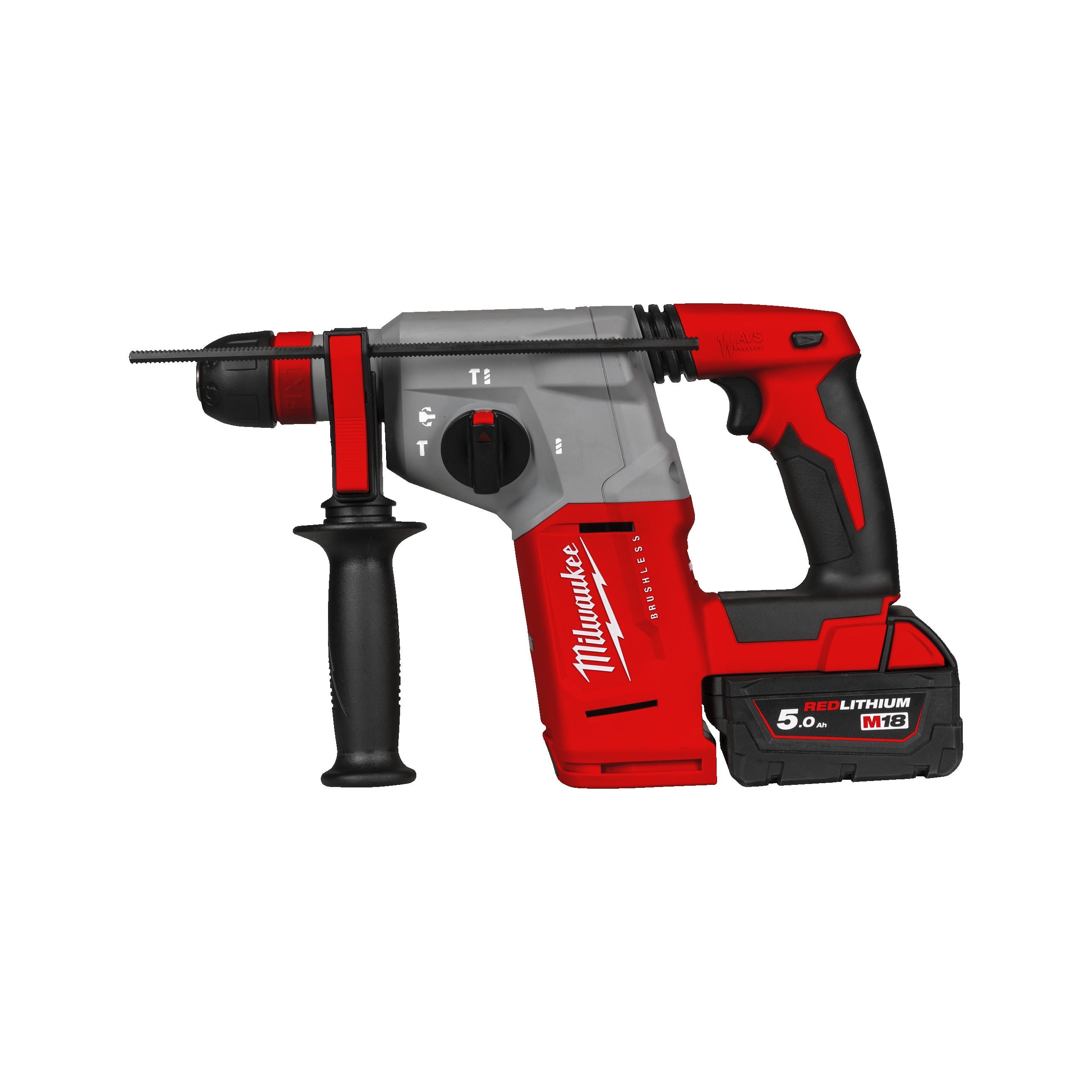 Ciocan rotopercutor SDS-Plus 26 mm fără perii cu 4 funcții și mandrină FIXTEC™ M18™ Milwaukee M18BLHX-502X, cod 4933478892, 2 x M18 B5 acumulator, M12-18 FC încărcător, cutie HD - BIG STORE (Dynamic Tools SRL)